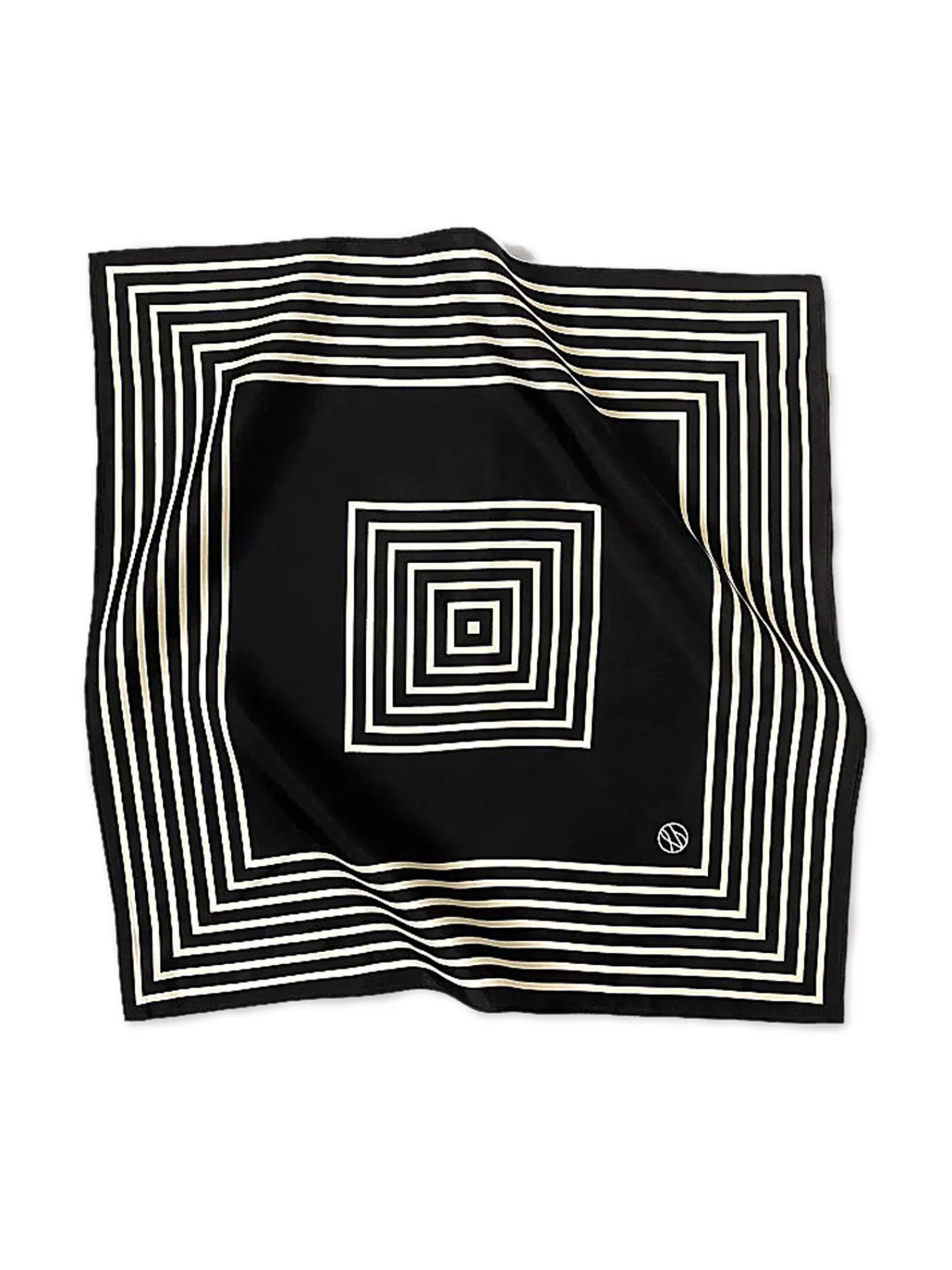 Le Scarf Sjal No. 16 Black & Cream^ Sjalar & Halsdukar