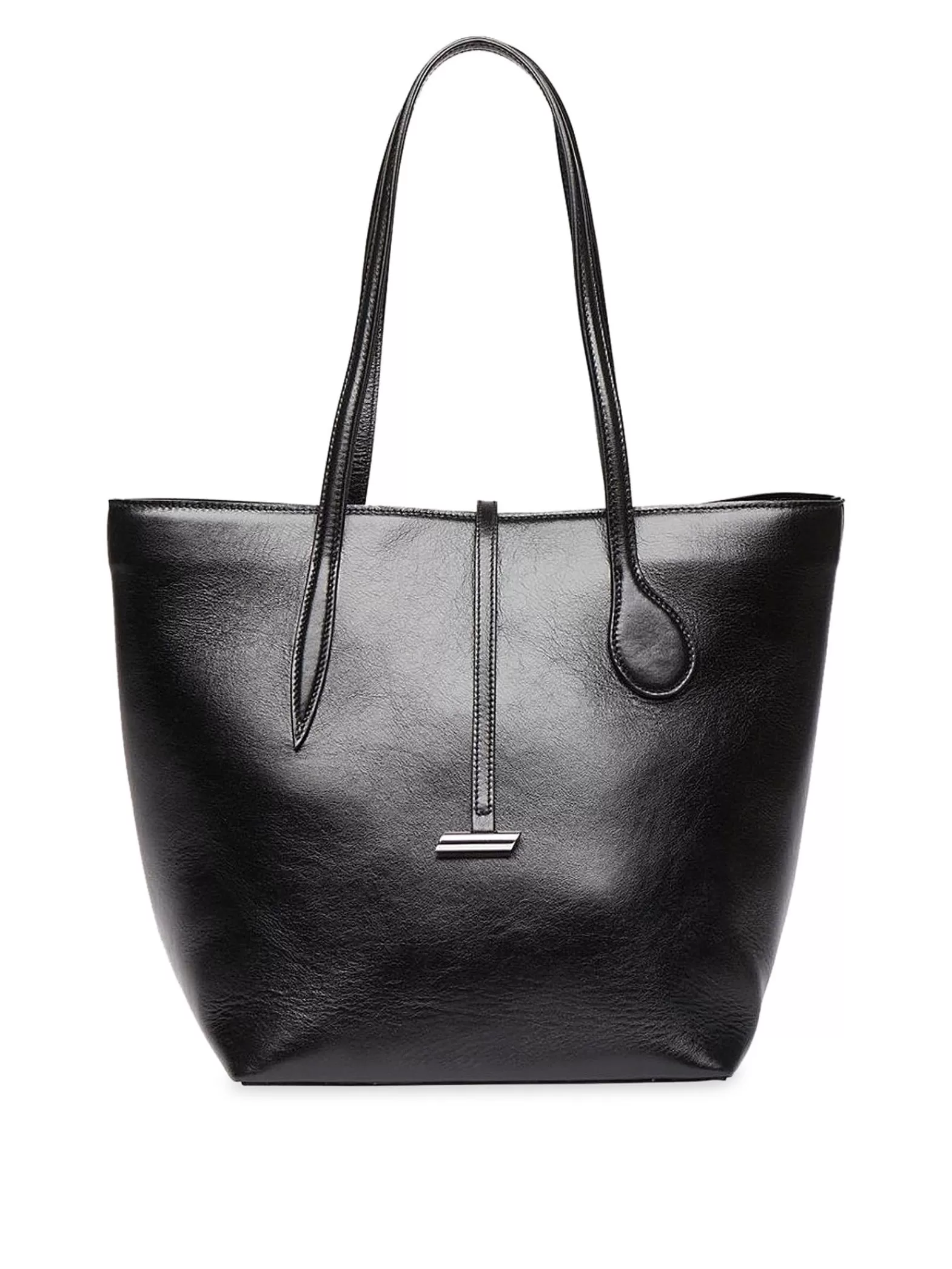 Little Liffner Vaska Sprout Tote Midi Glossy Black^ Handväskor