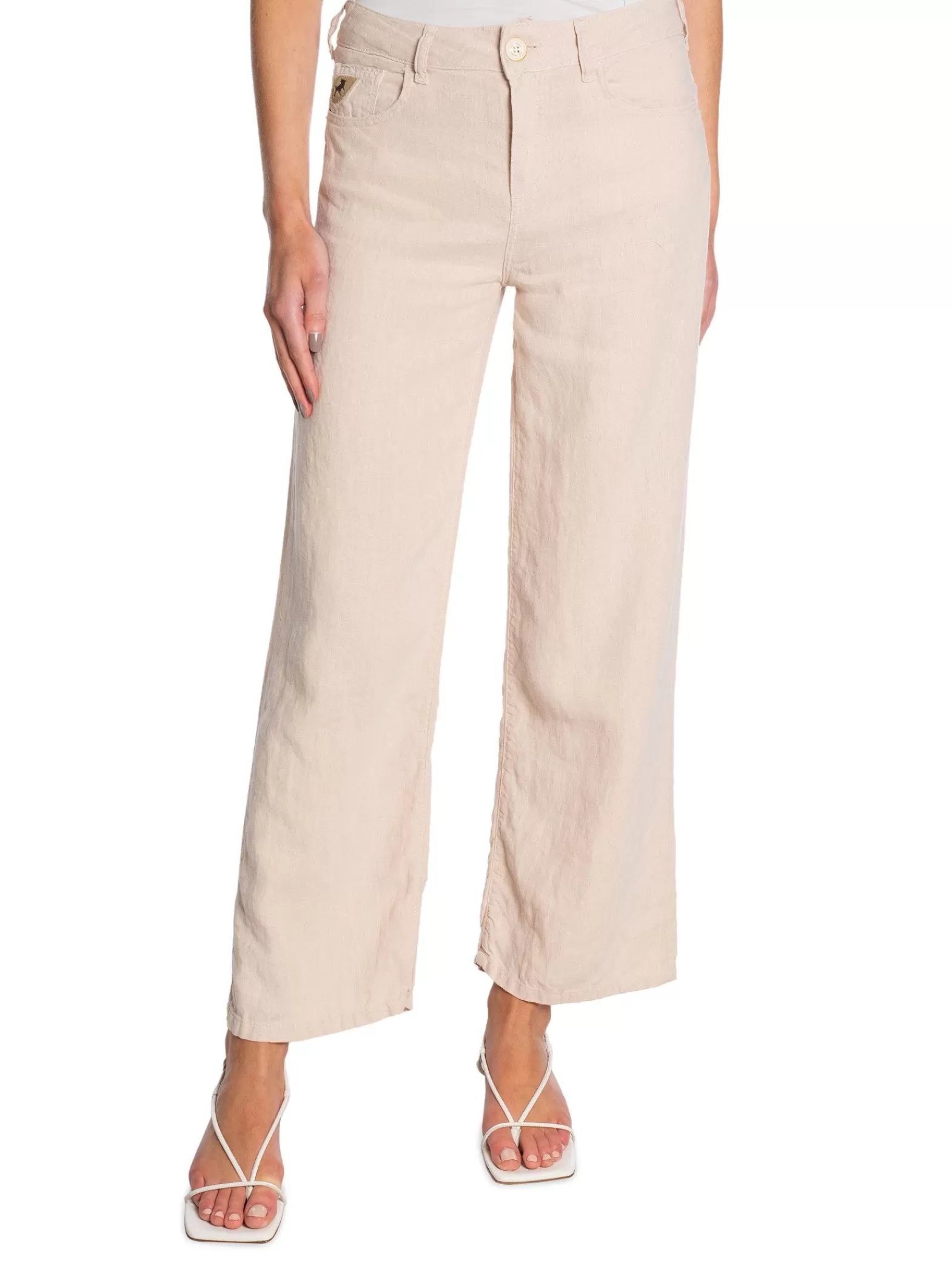 LOIS Jeans Lois Byxa Culotte Linen Colour Ercu L32^ Byxor