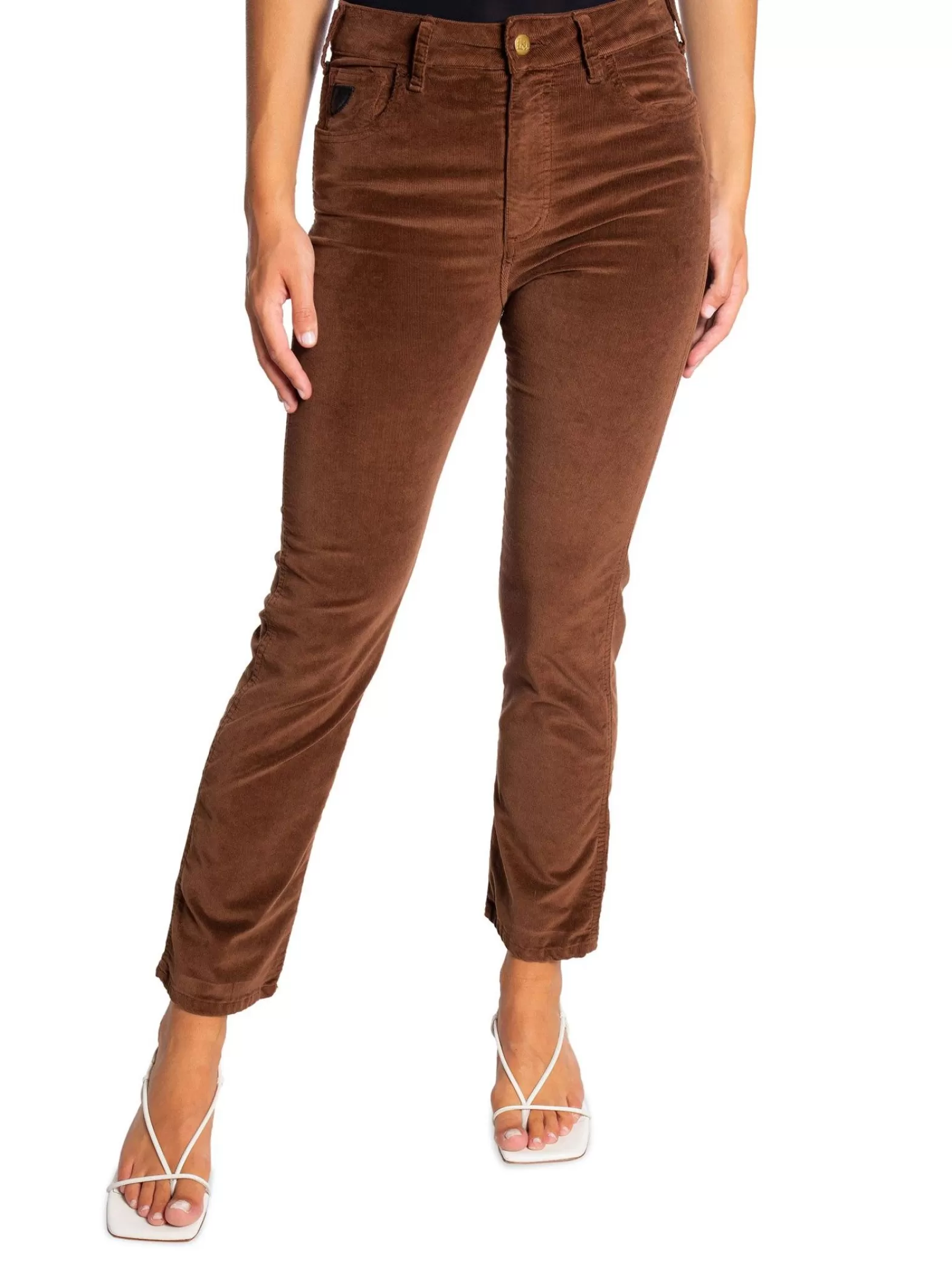 LOIS Jeans Lois Byxa Malena F Shiny Micro L32 Dark Choco^ Byxor