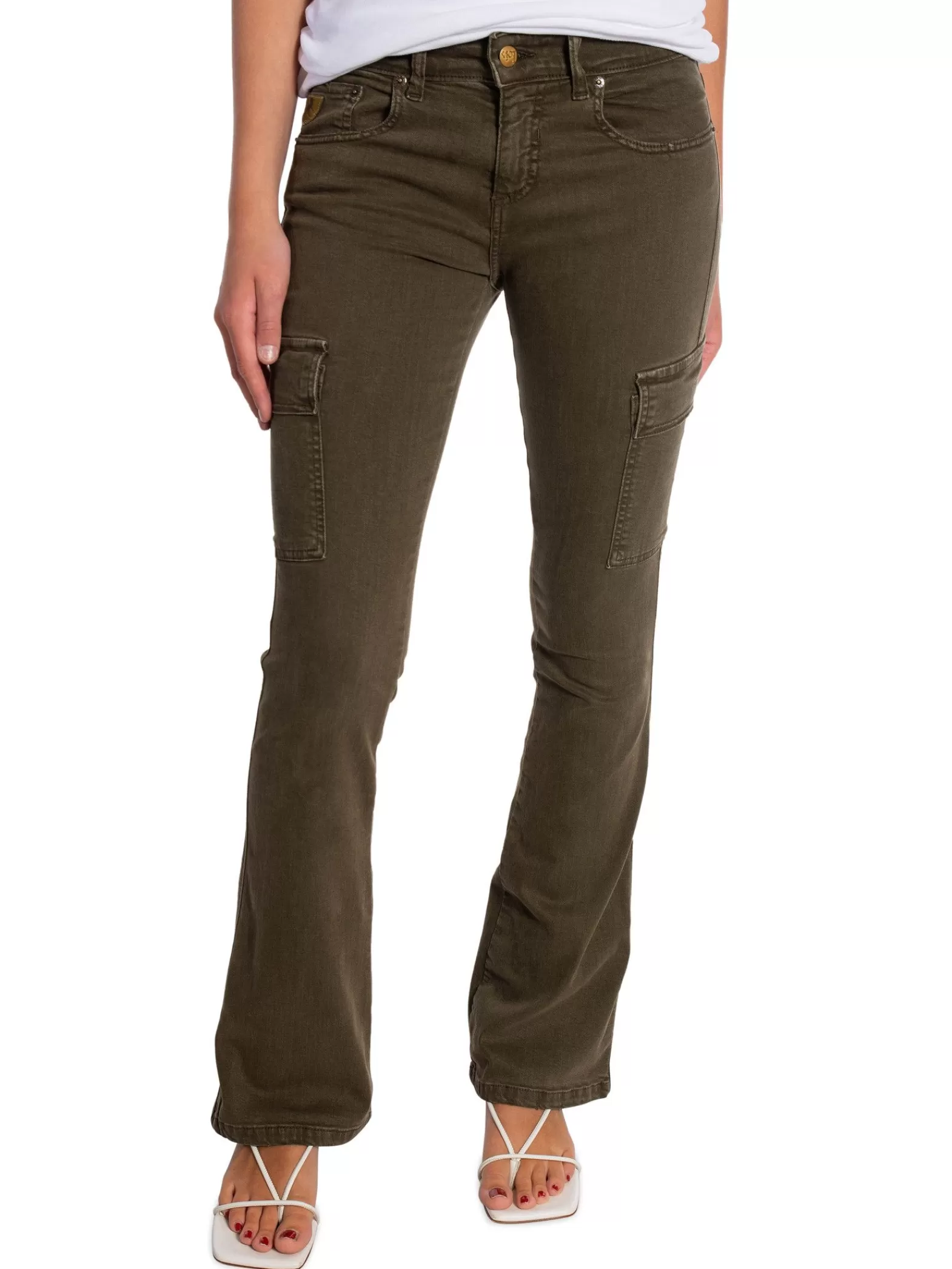 LOIS Jeans Lois Byxa Margot Megalia Shot Military Olive L32^ Jeans