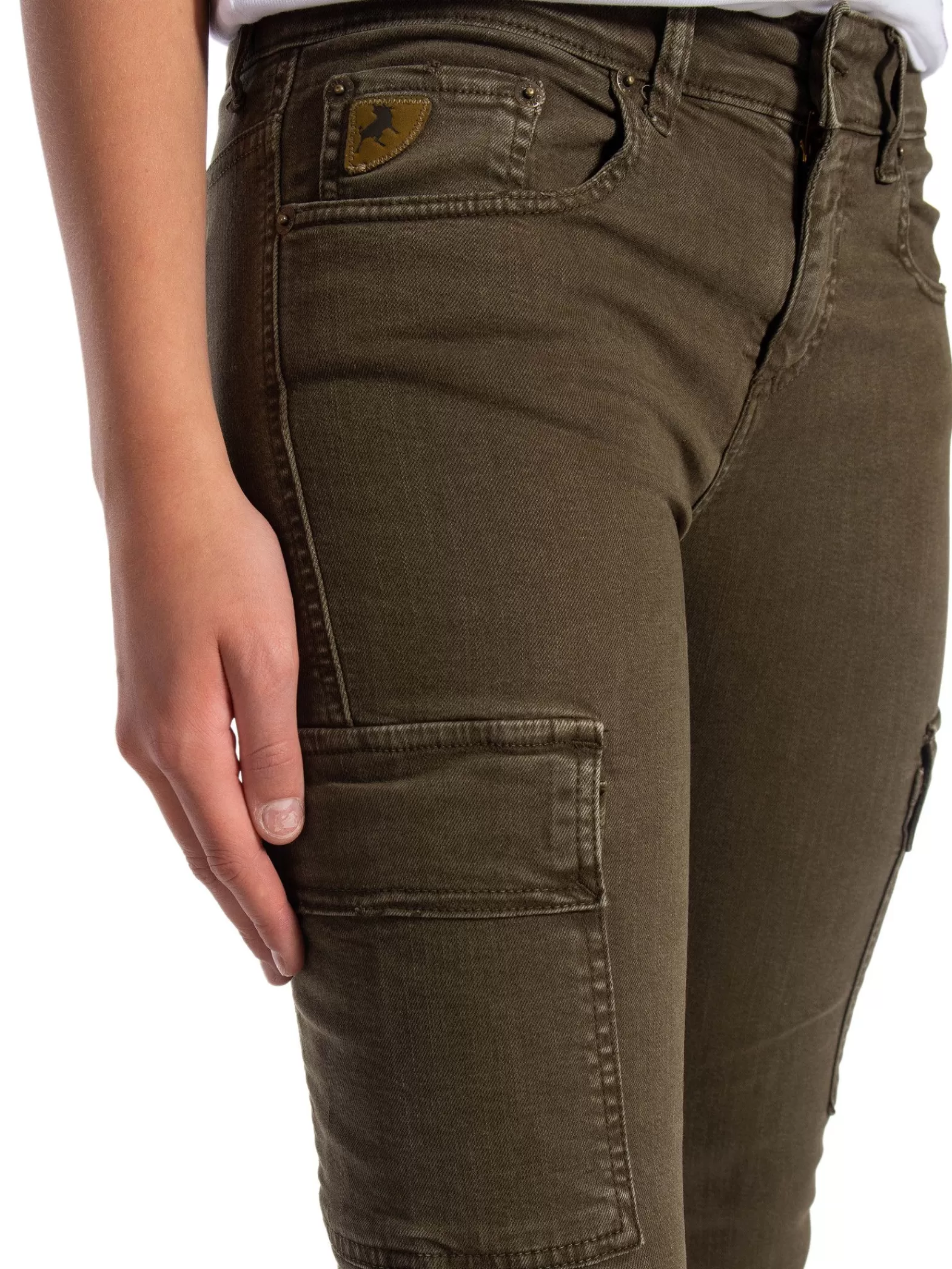 LOIS Jeans Lois Byxa Margot Megalia Shot Military Olive L32^ Jeans