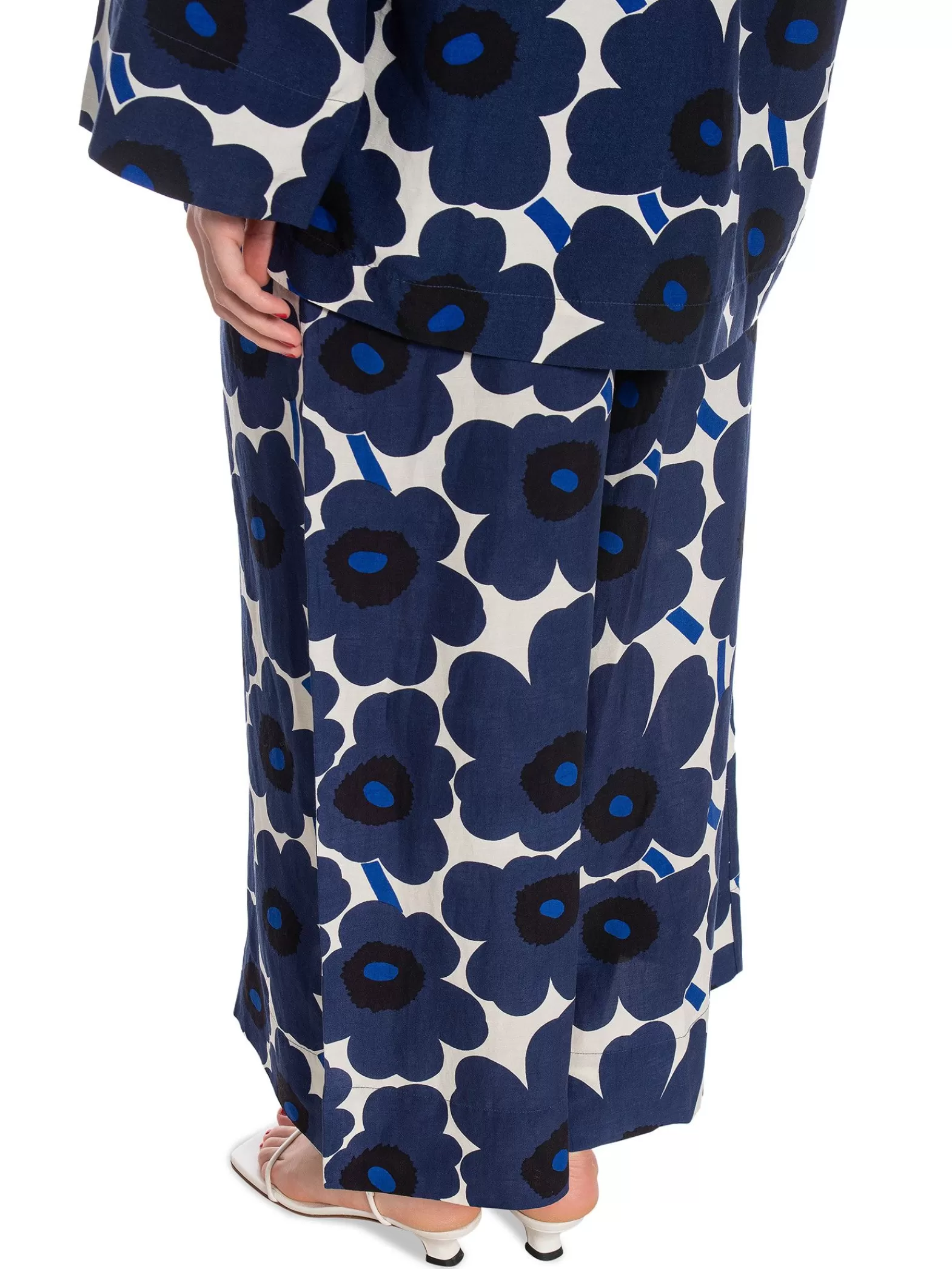 Marimekko Byxa Kuvio Unikko Dark Blue/ Off White^ Kjolar