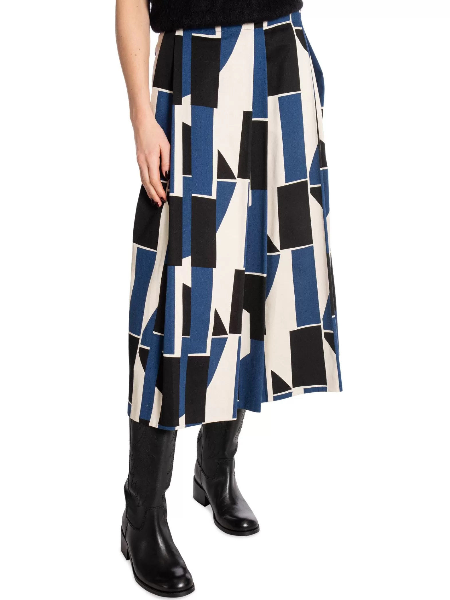 Marimekko Kjol Funkkis Sermi Off-White/Blue/ Ck^ Kjolar