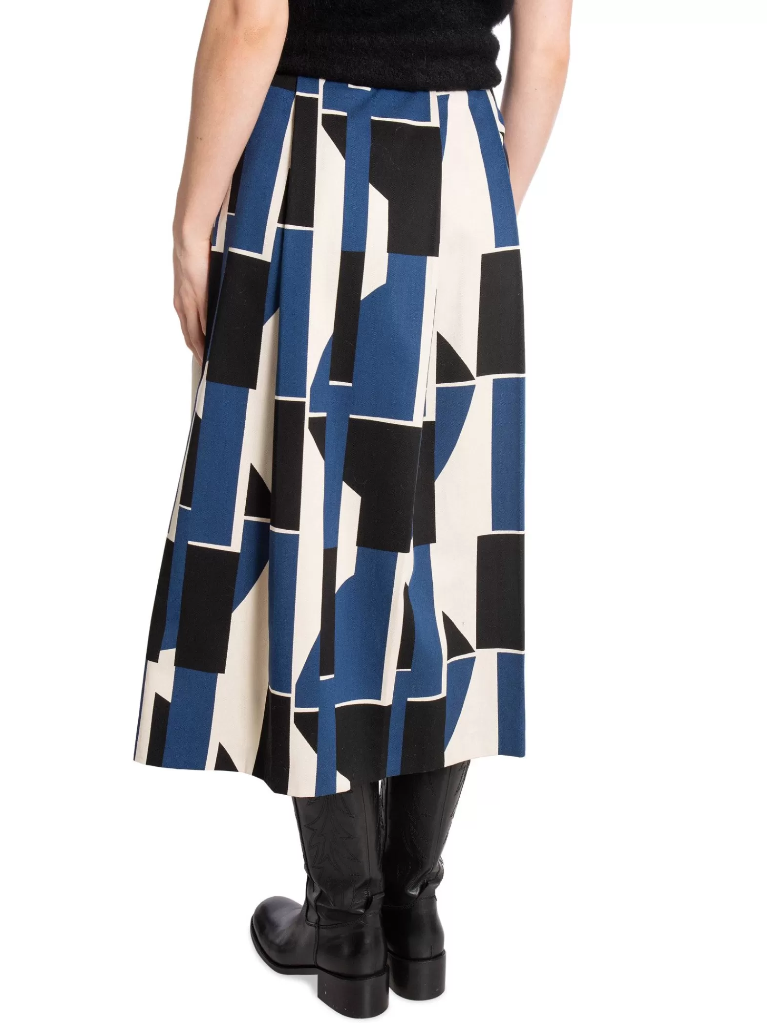 Marimekko Kjol Funkkis Sermi Off-White/Blue/ Ck^ Kjolar