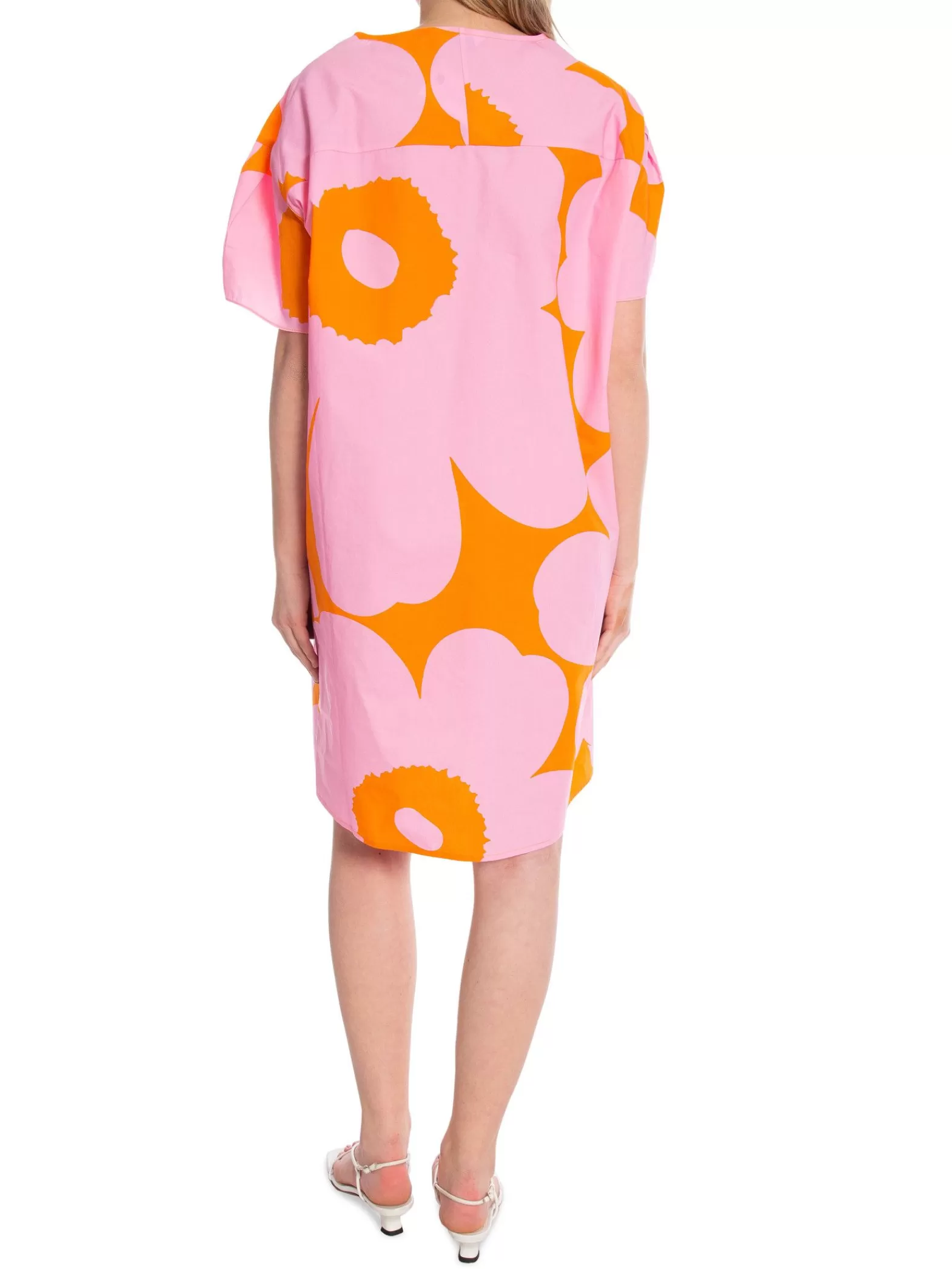 Marimekko Klanning Avomeri Unikko Light Pink/ Orange^ Klänningar