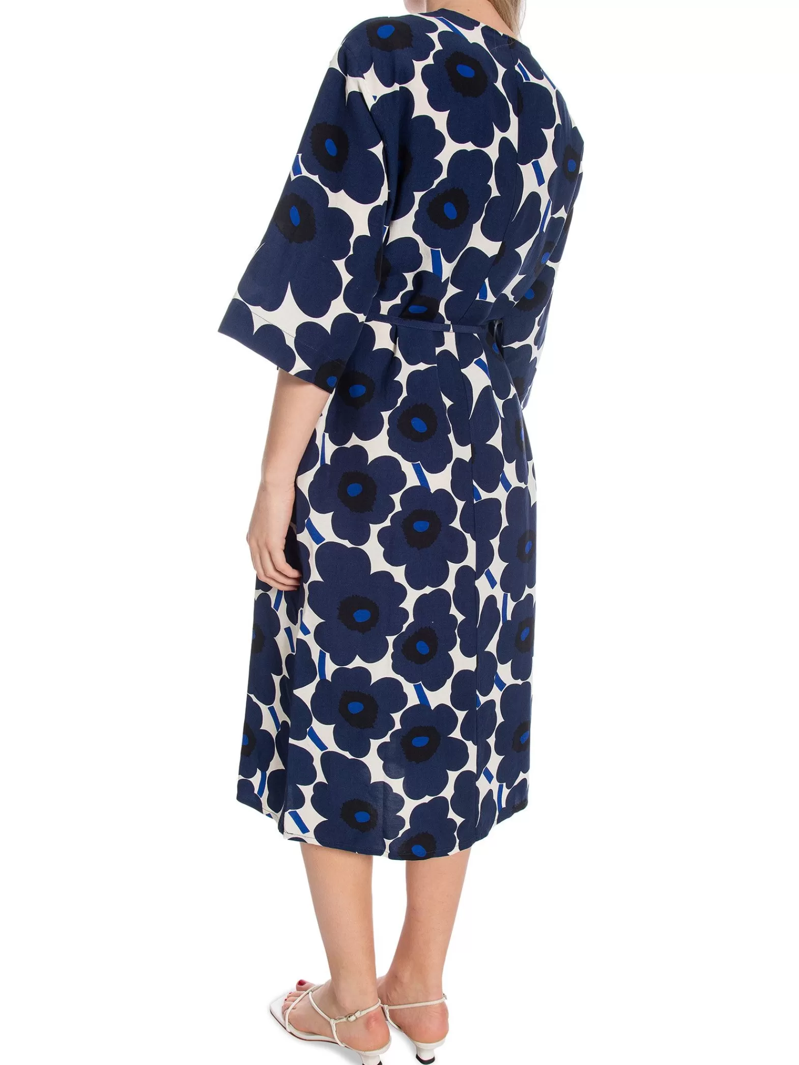 Marimekko Klanning Markkinat Unikko Dark Blue/ Off White^ Klänningar