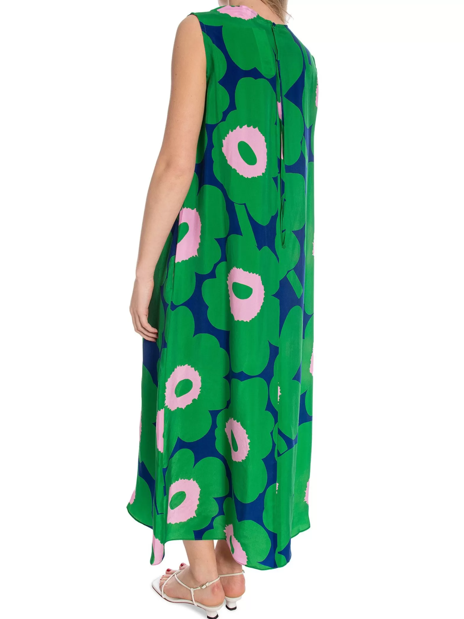 Marimekko Klanning Migot Unikko Green/ Light Pink^ Klänningar