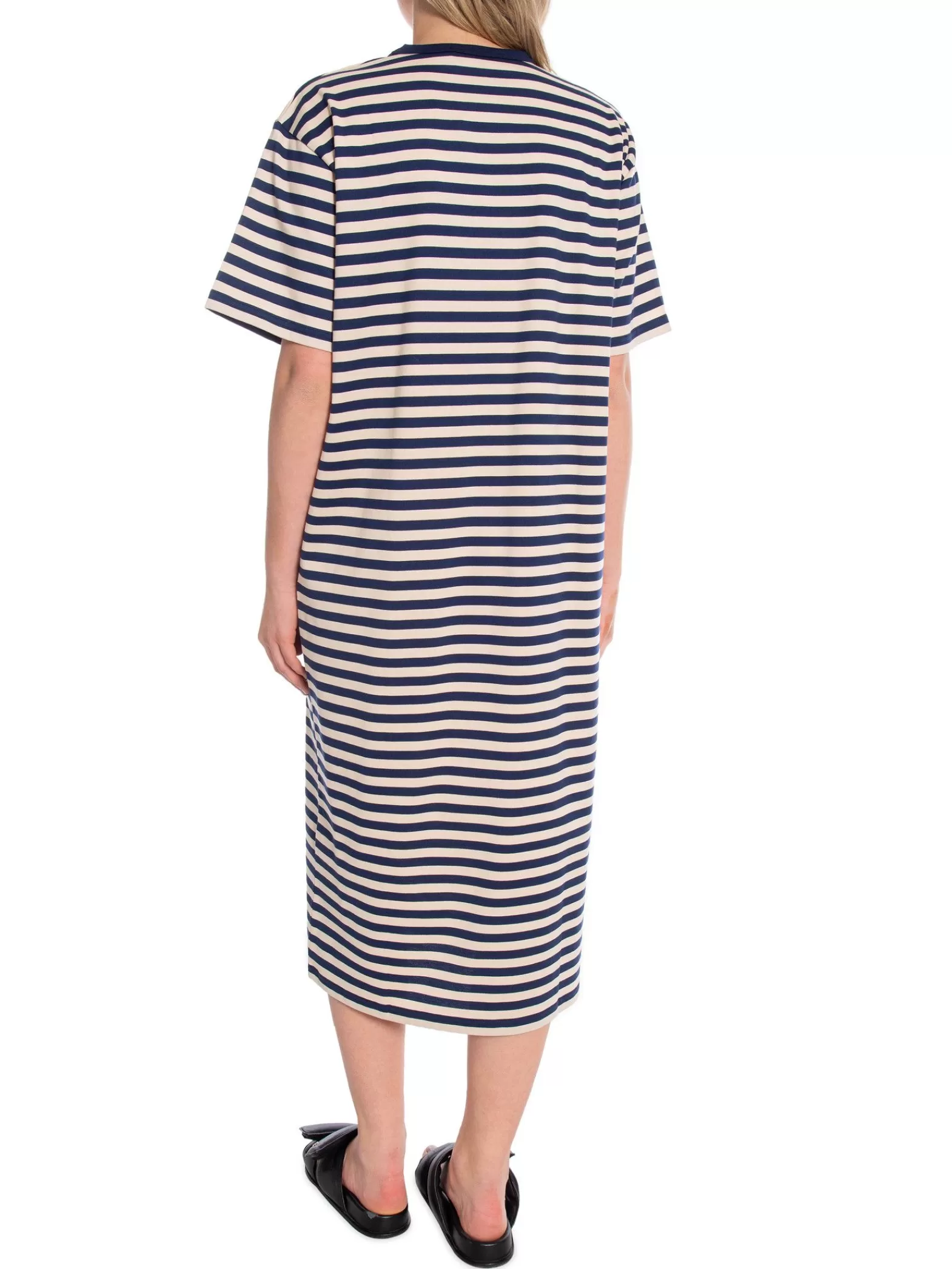 Marimekko Klanning Tasaraita Oversized Dark Blue/ Beige^ Klänningar