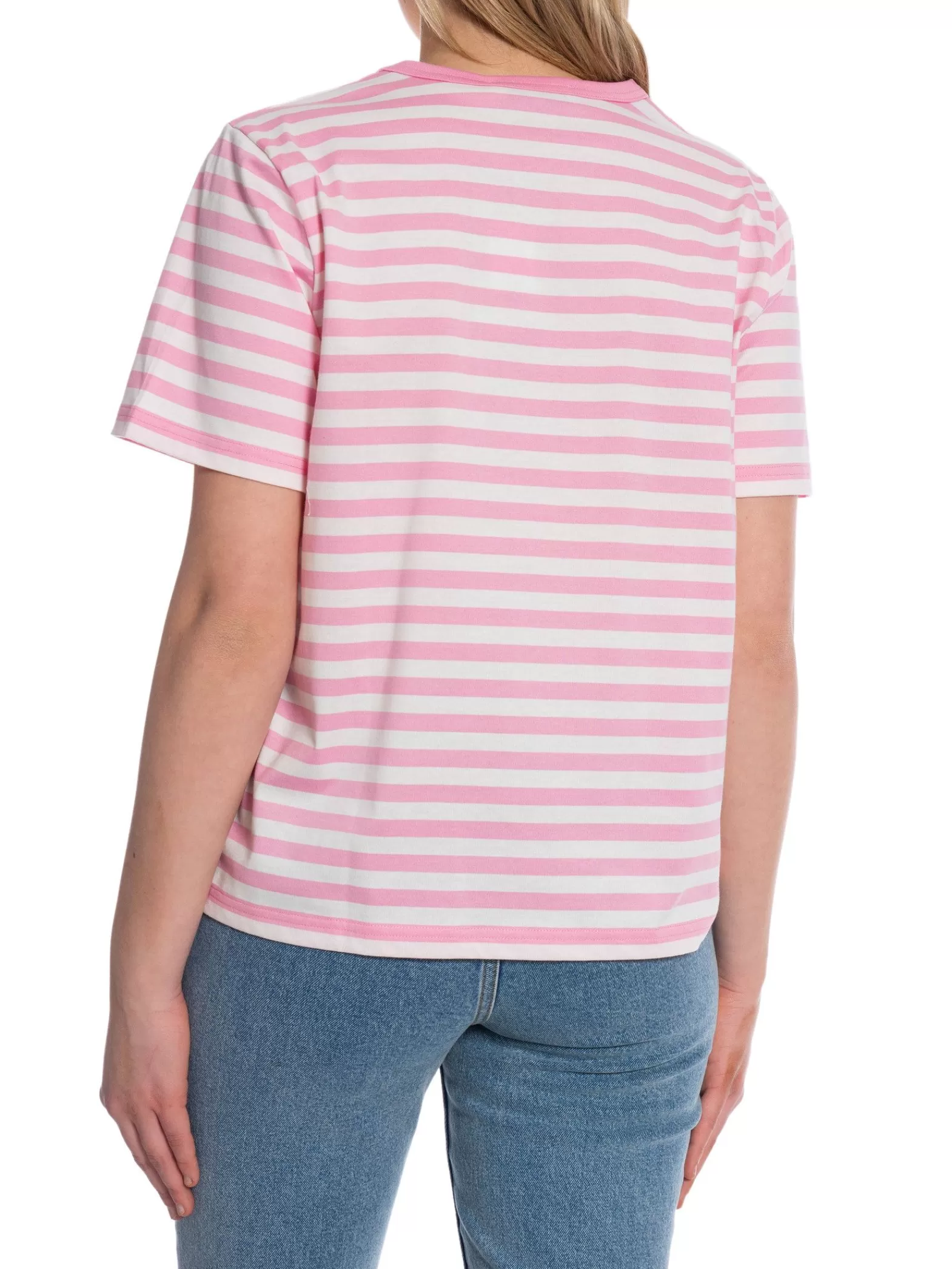 Marimekko Topp Tasaraita Relaxed Ss Light Pink/ Off White^ Toppar