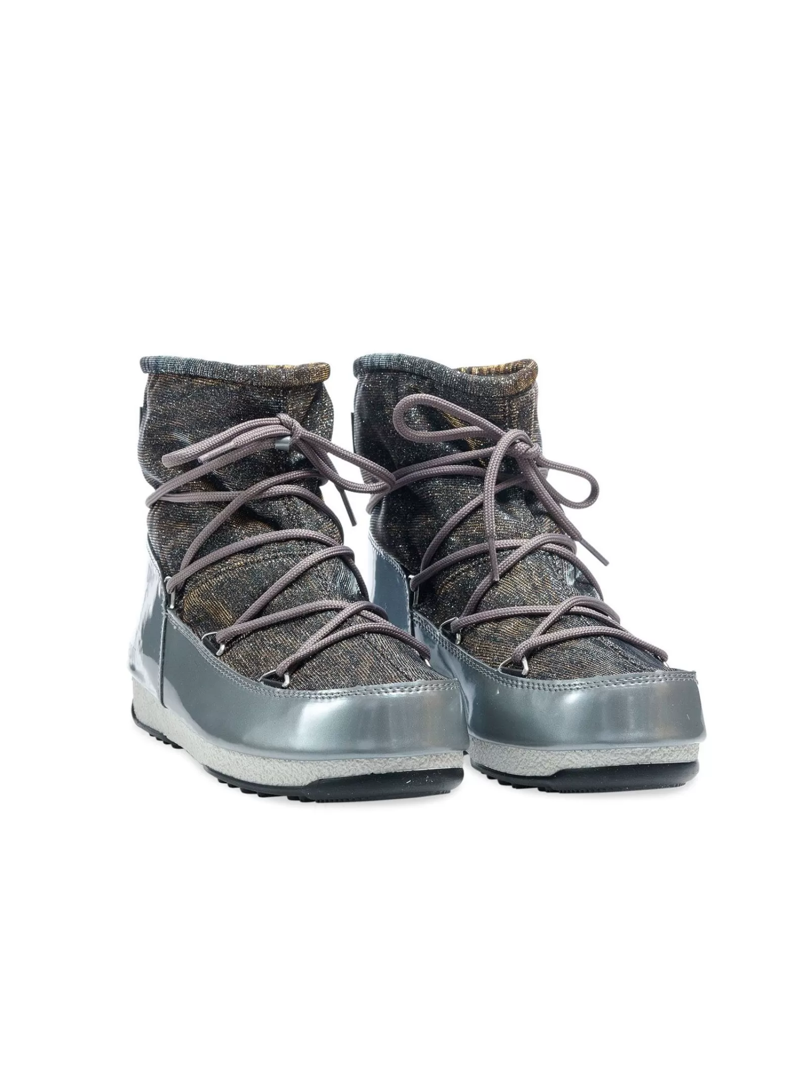 Moon Boot Low Lurex Grigio Argento^ Boots