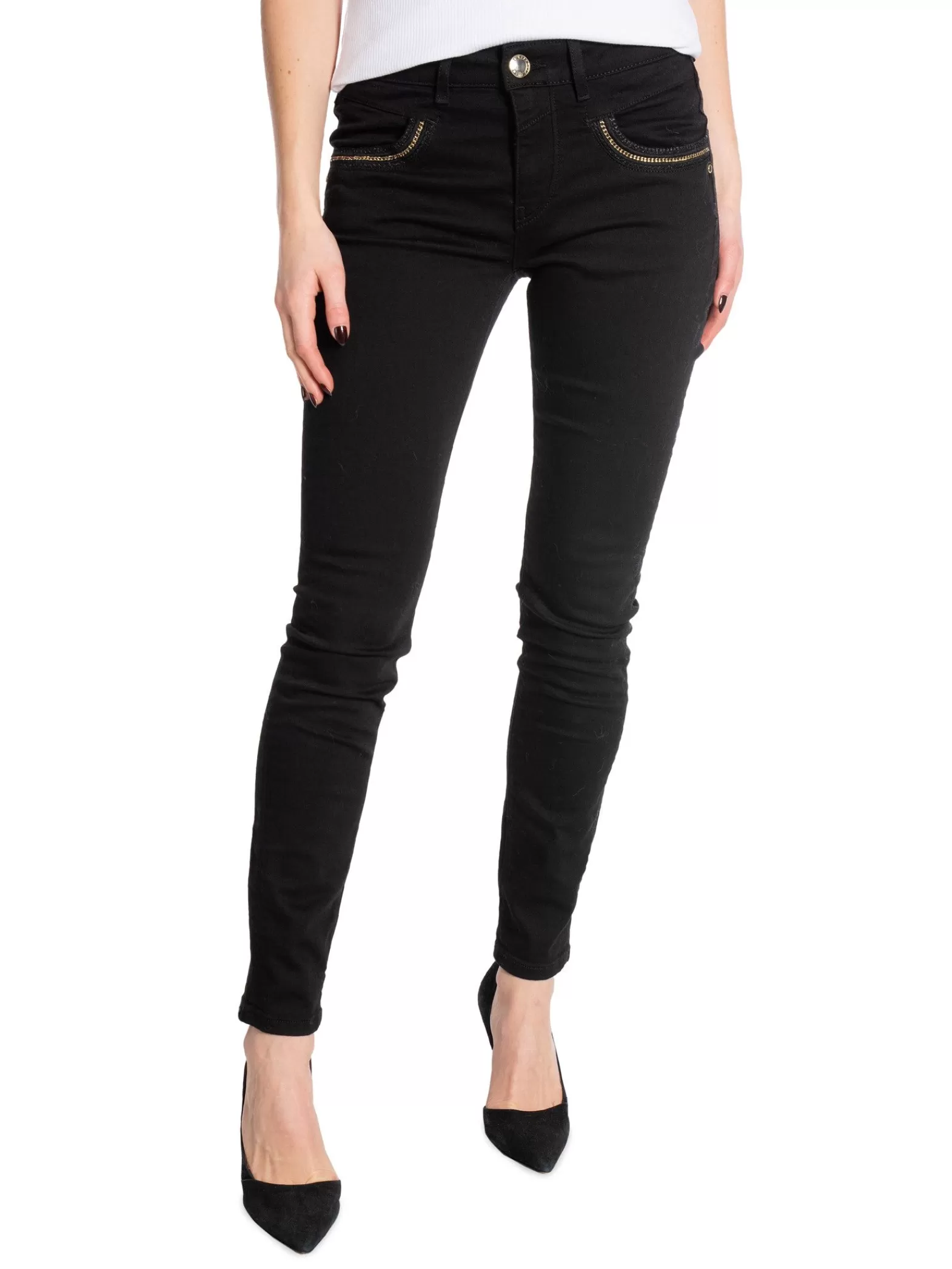 Mos Mosh Jeans Naomi Buia Black Regular^ Jeans