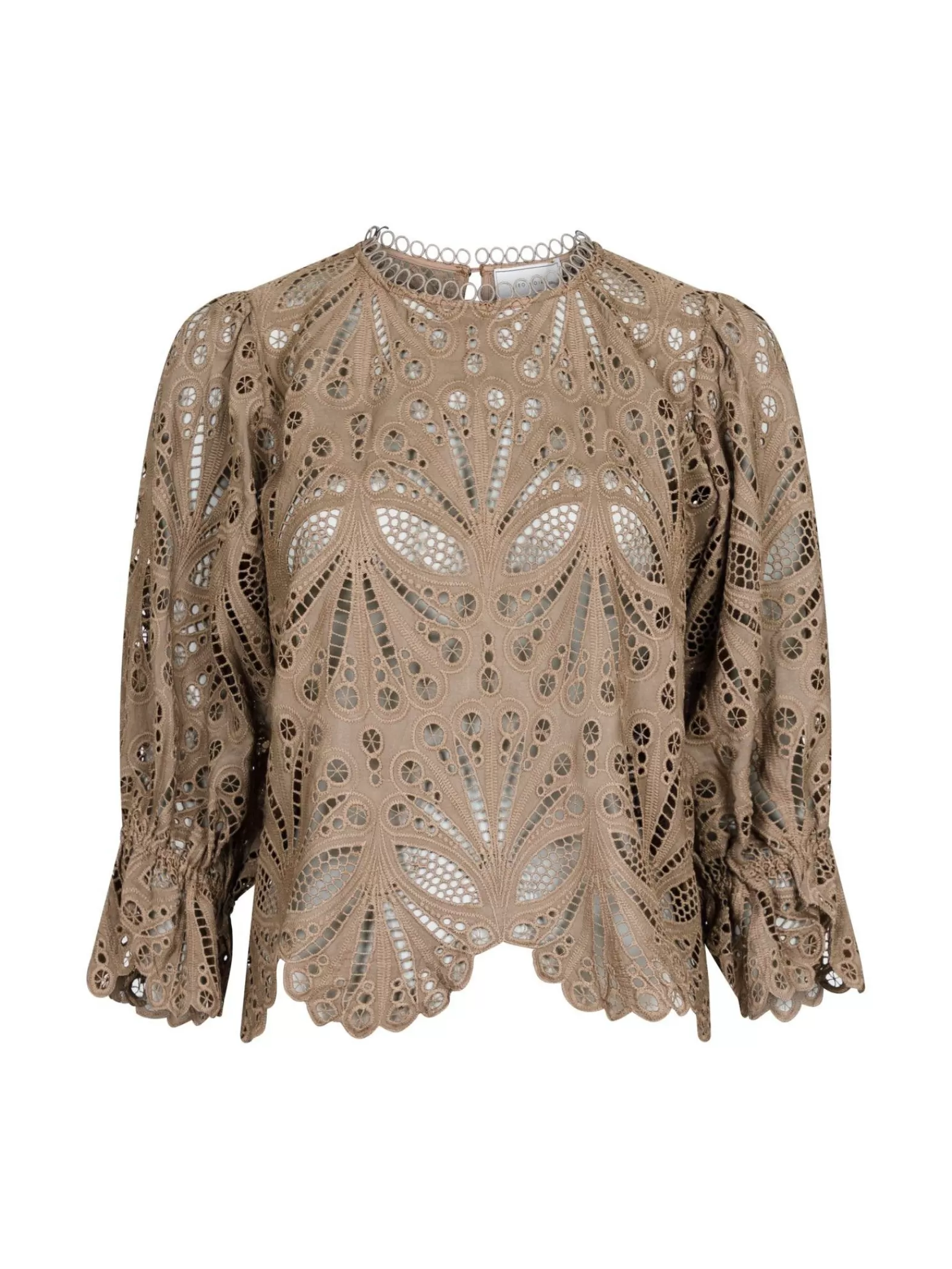 Neo Noir Blus Adela Embroidery Taupe^ Blusar