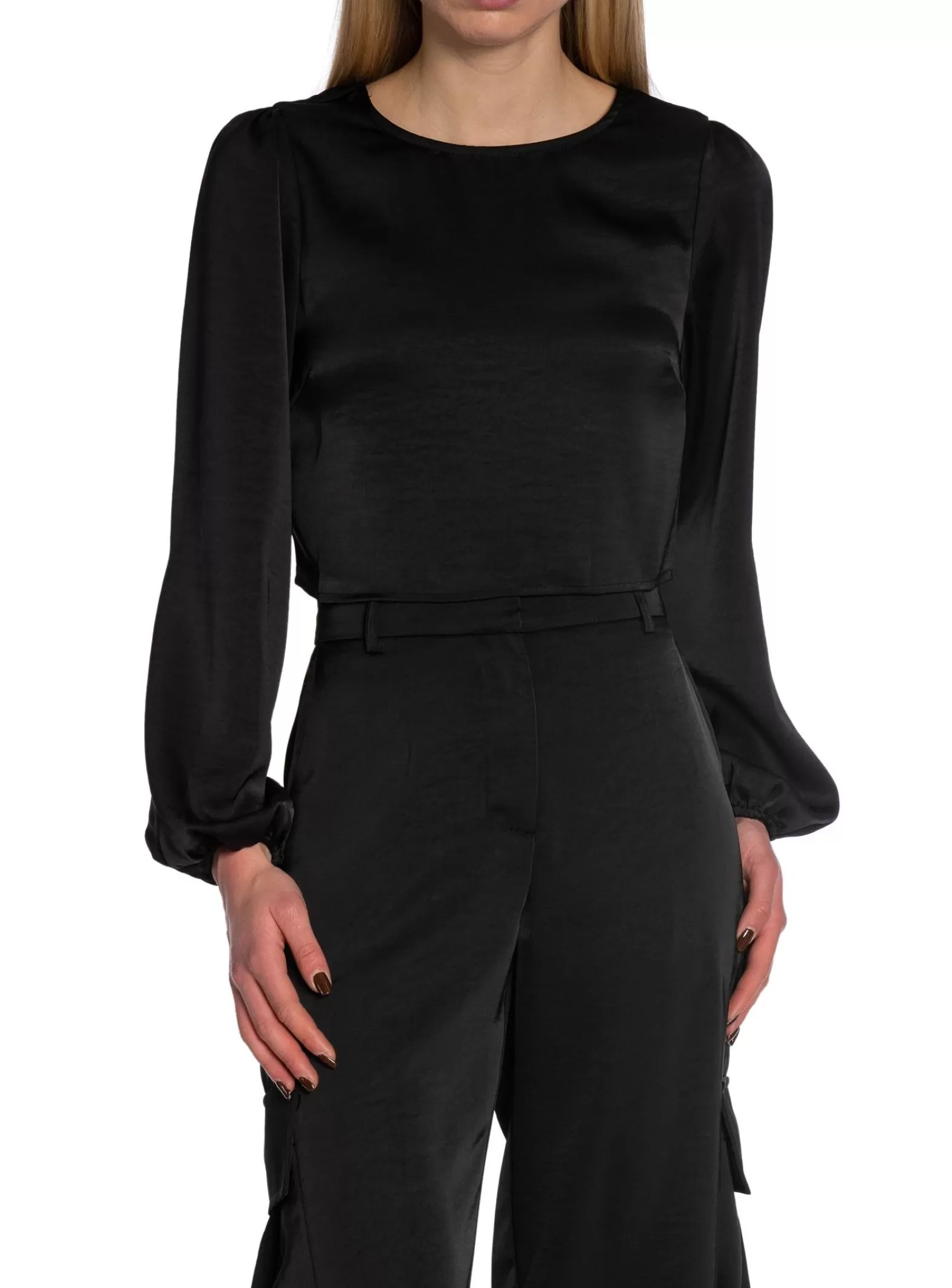 Neo Noir Blus Aura Heavy Sateen Black^ Blusar