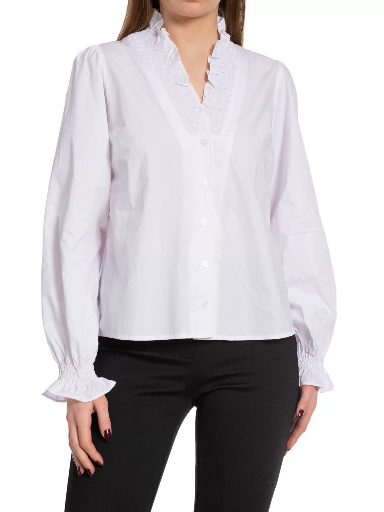 Neo Noir Blus Brielle Solid White^ Blusar