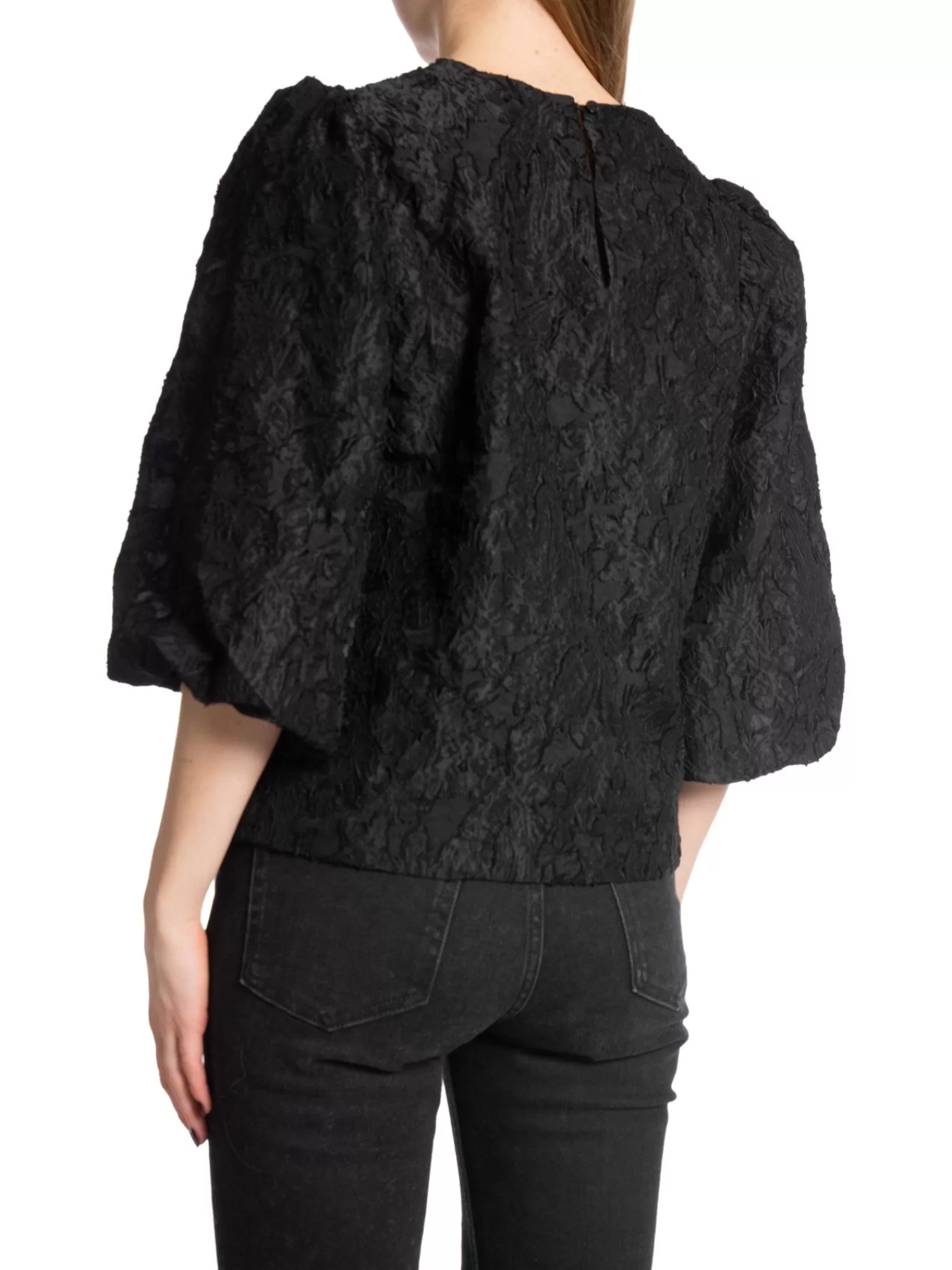 Neo Noir Blus Lava Brocade Black^ Blusar