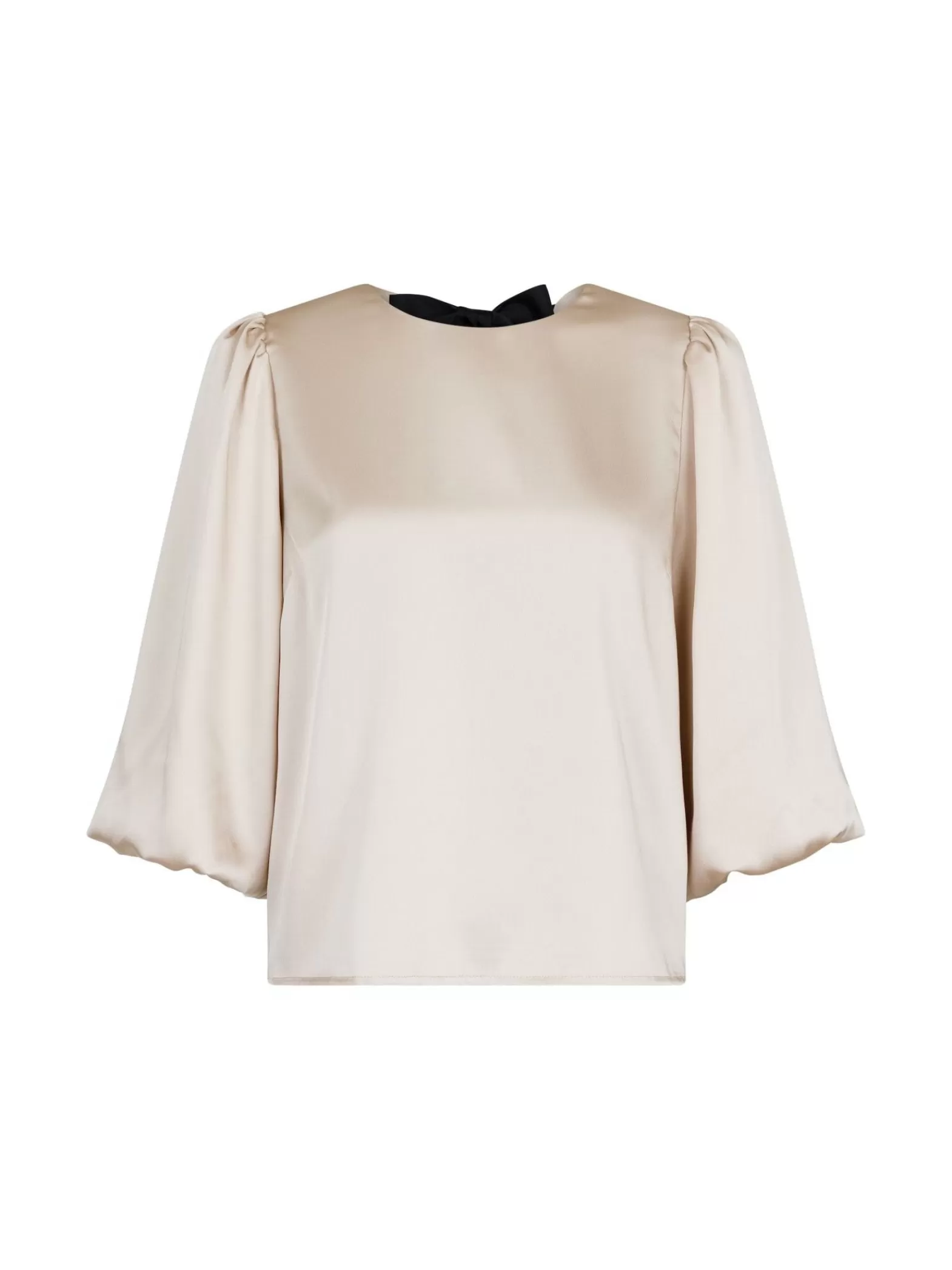 Neo Noir Blus Lorraine Soft Satin Champange^ Blusar