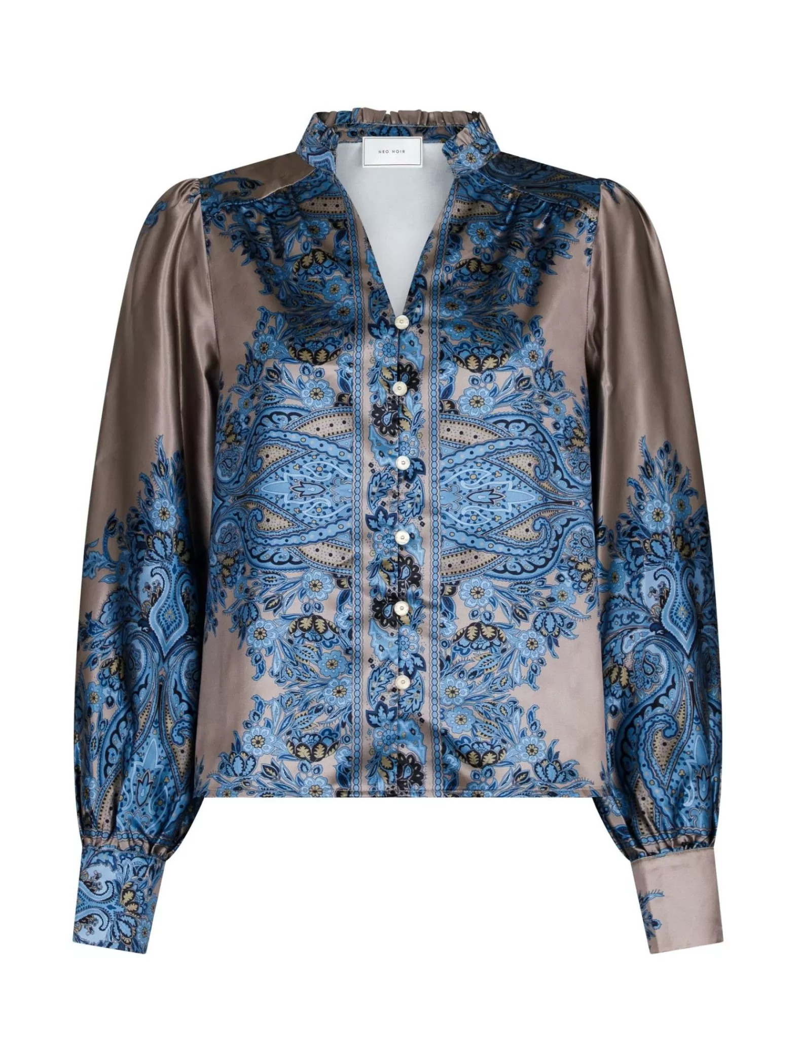 Neo Noir Blus Massima Paisley Border Blue^ Blusar