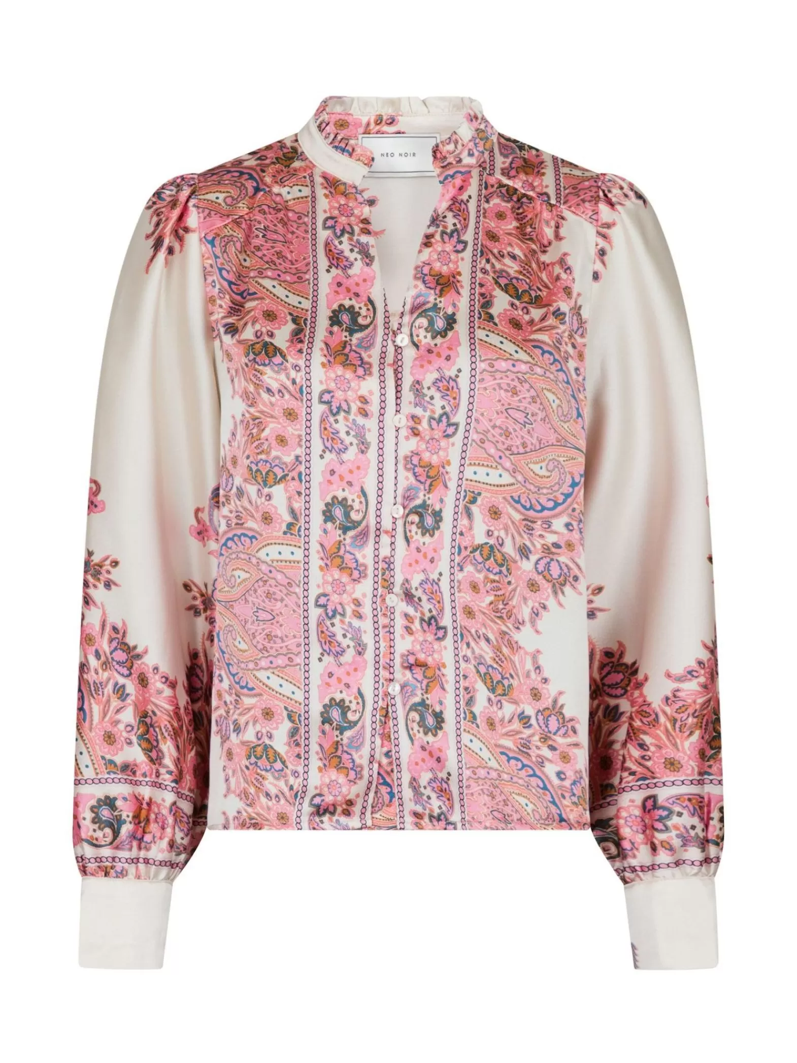 Neo Noir Blus Massima Paisley Border Light Pink^ Blusar