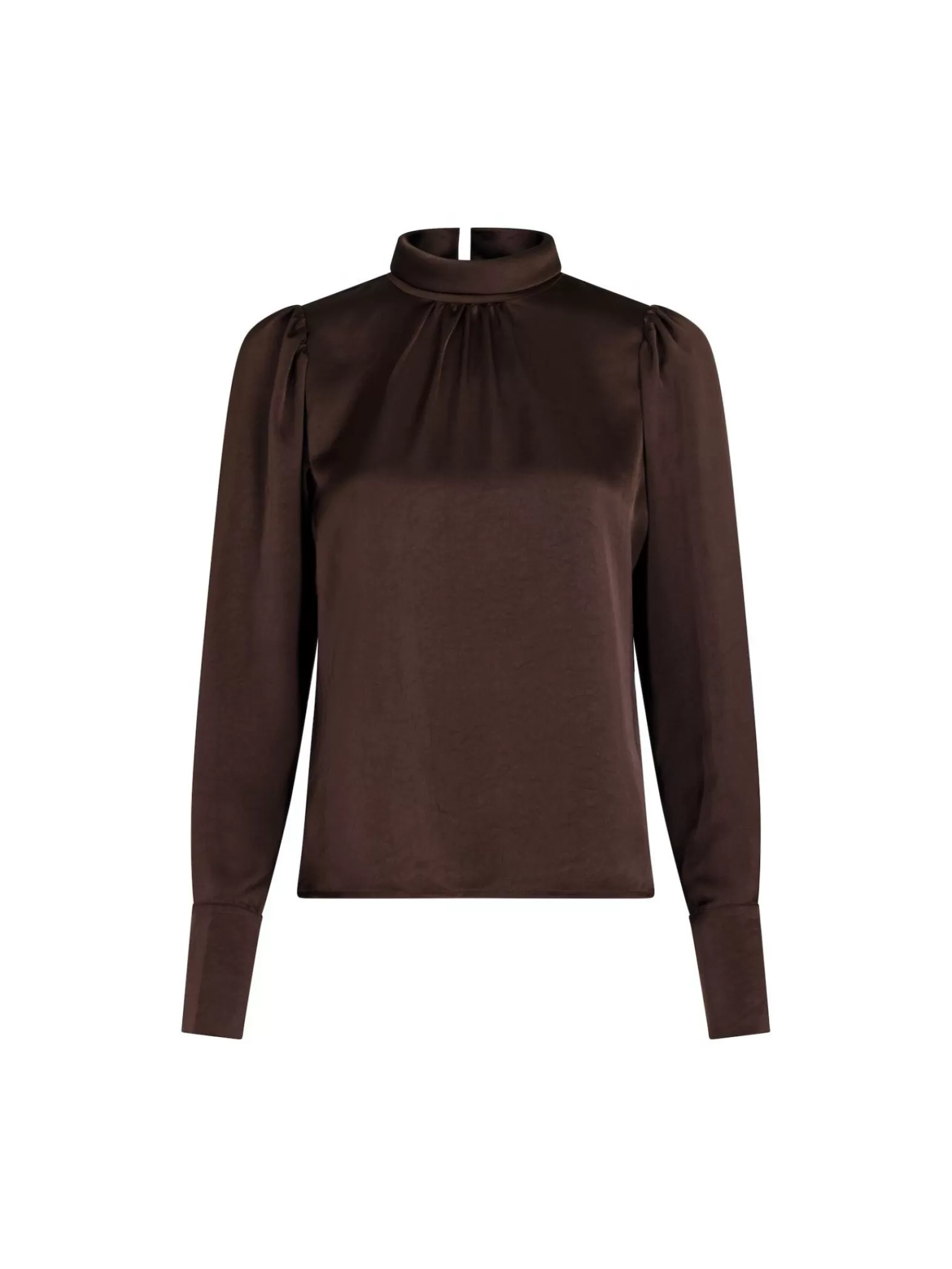 Neo Noir Blus Toria Heavy Sateen Dark Brown^ Blusar