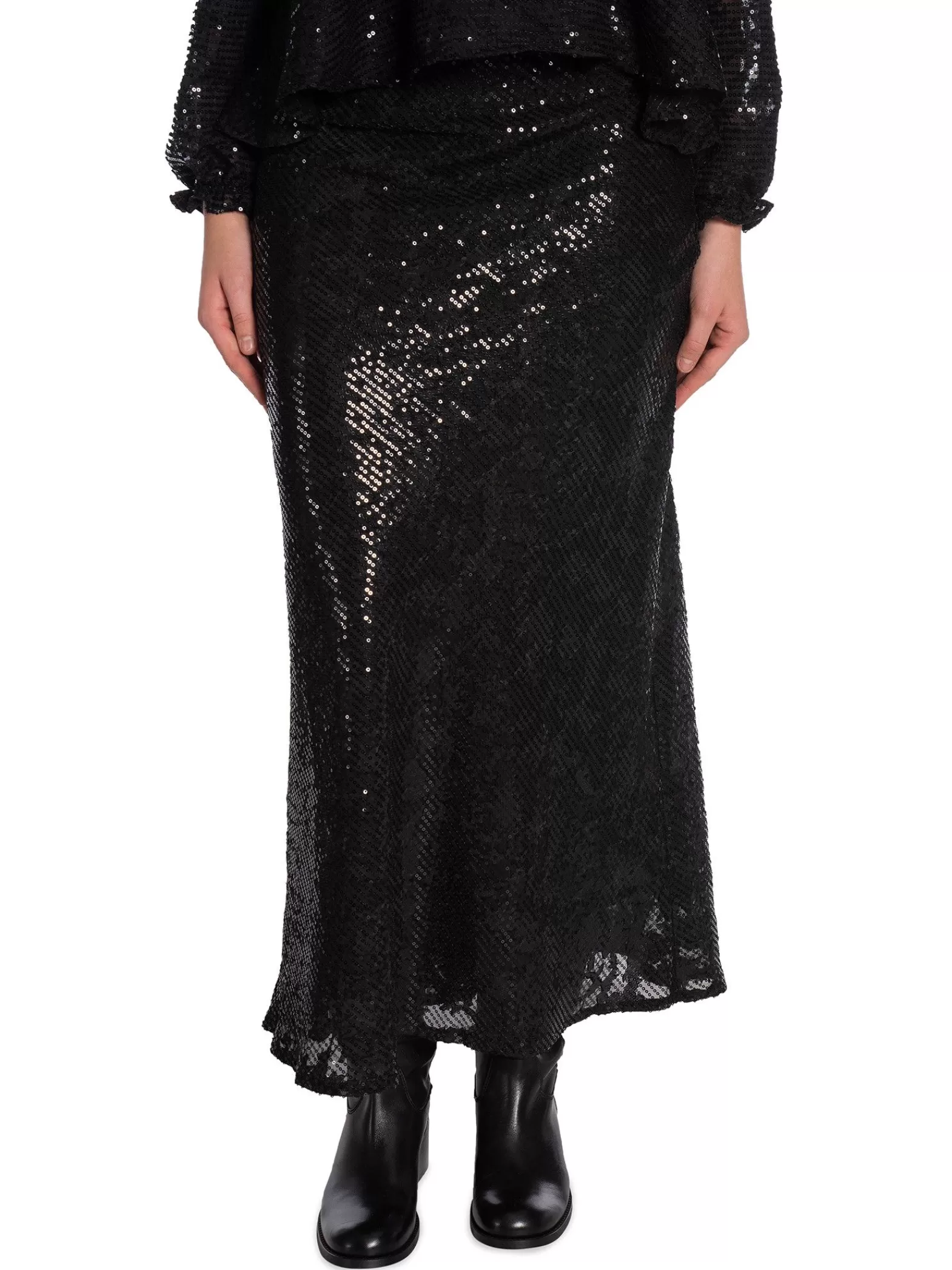 Neo Noir Kjol Vicky Sequins Black^ Kjolar