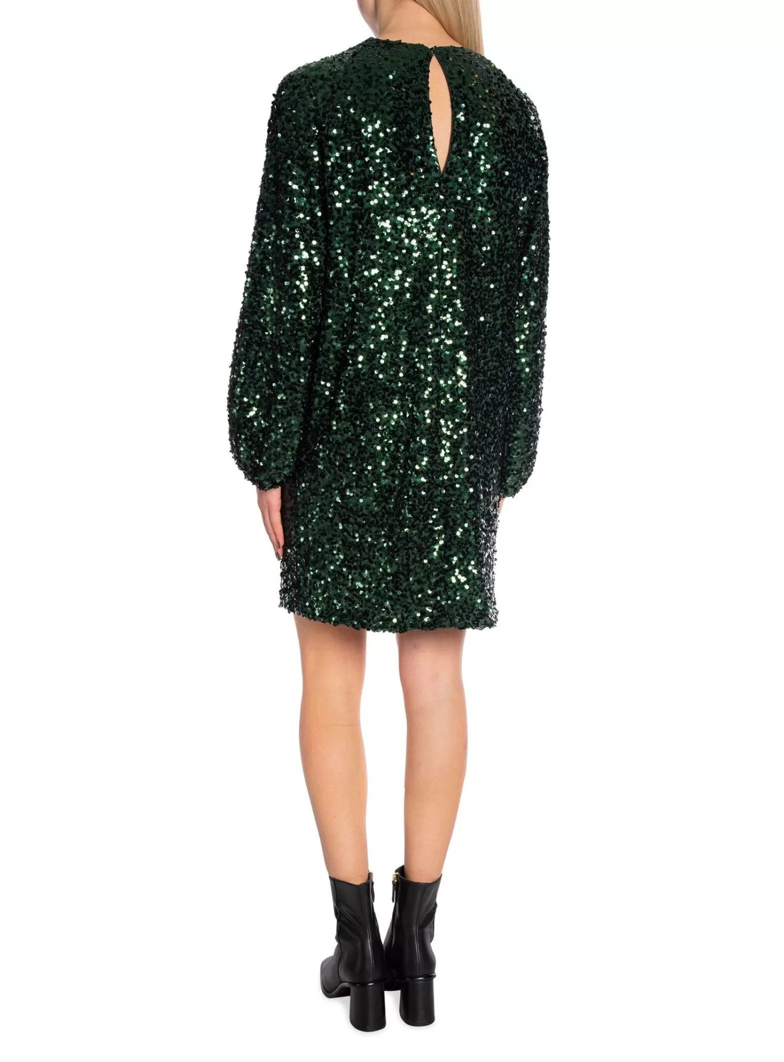 Neo Noir Klanning Ezra Fall Sequins Dark Green^ Klänningar