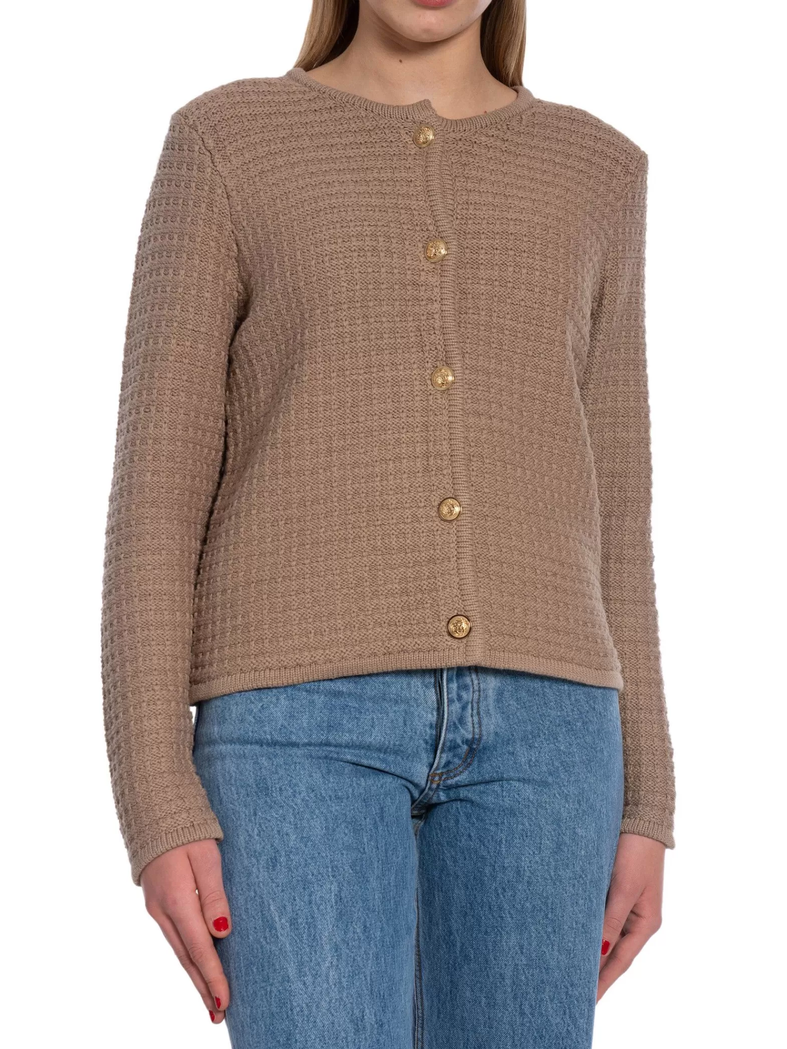 Neo Noir Kofta Limone Knit Taupe^ Jackor & Kappor