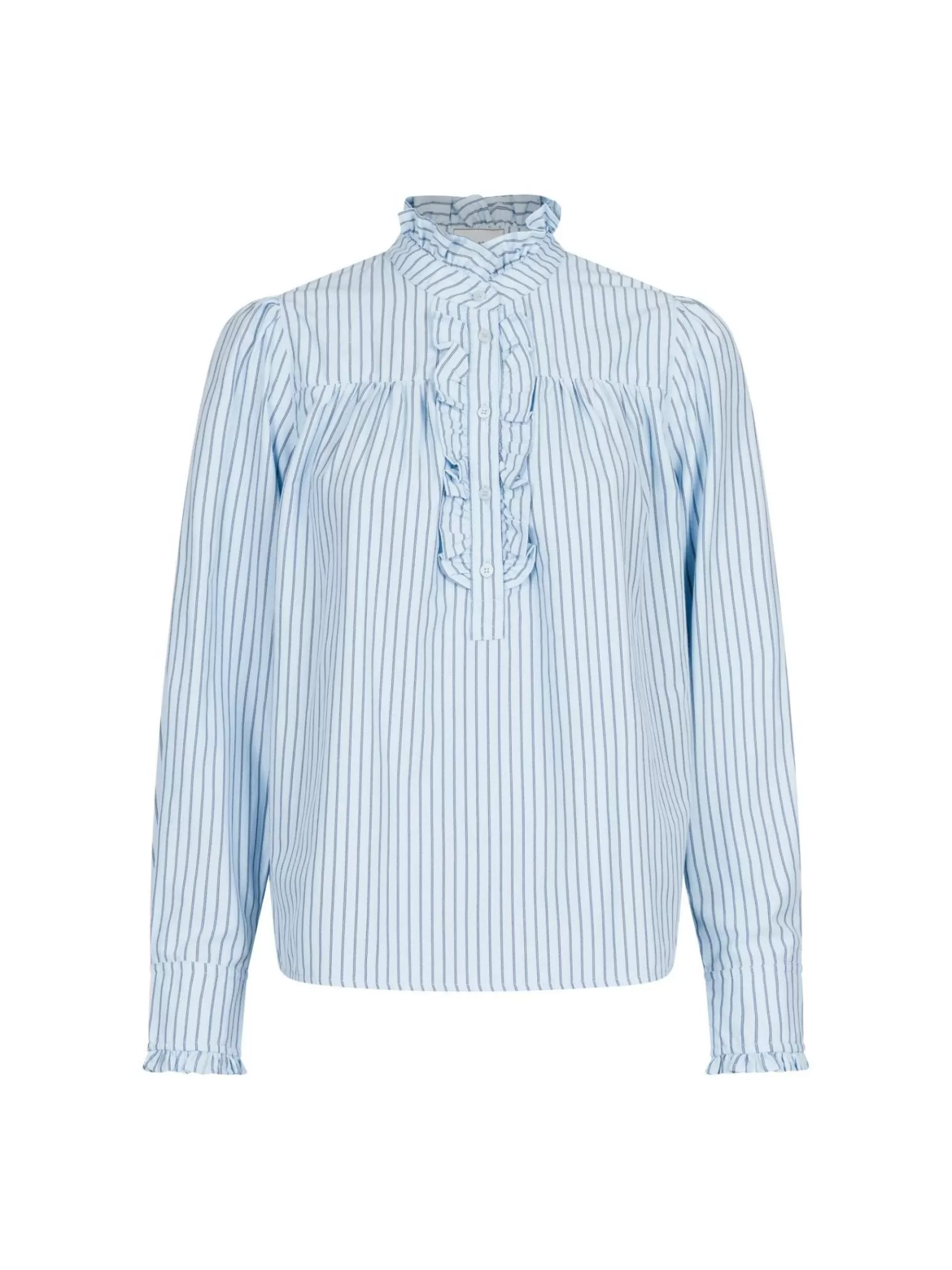 Neo Noir Skjorta Justine Stripe Light Blue^ Skjortor