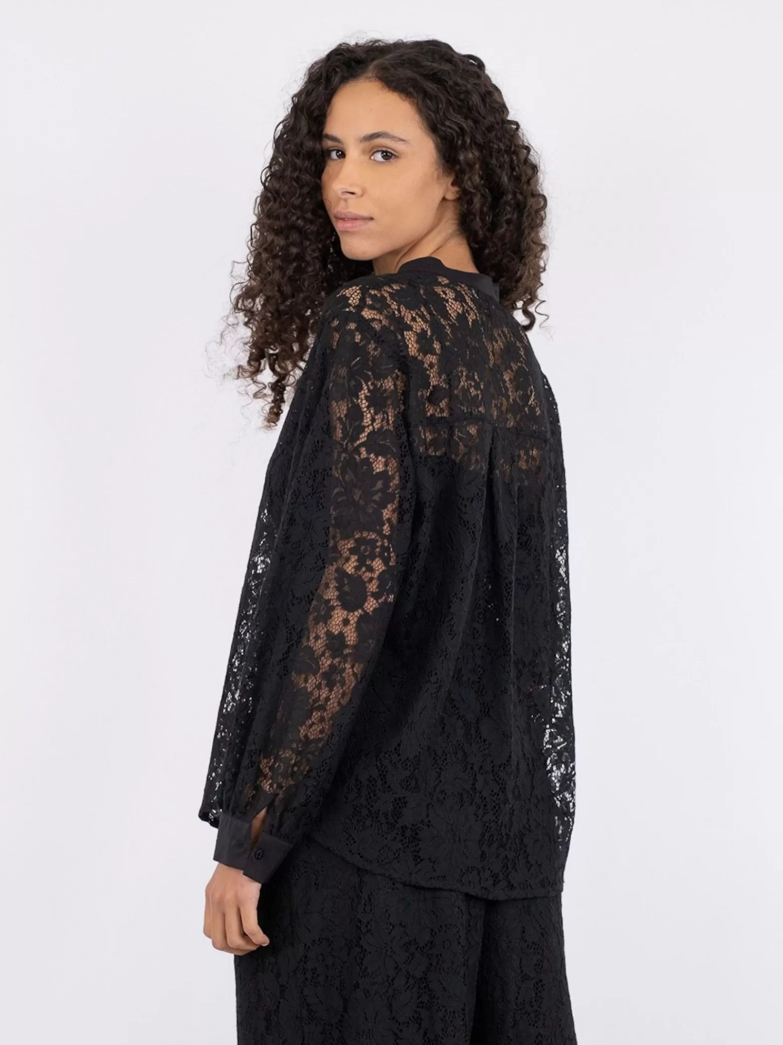 Neo Noir Skjorta Mae Lace Black^ Blusar