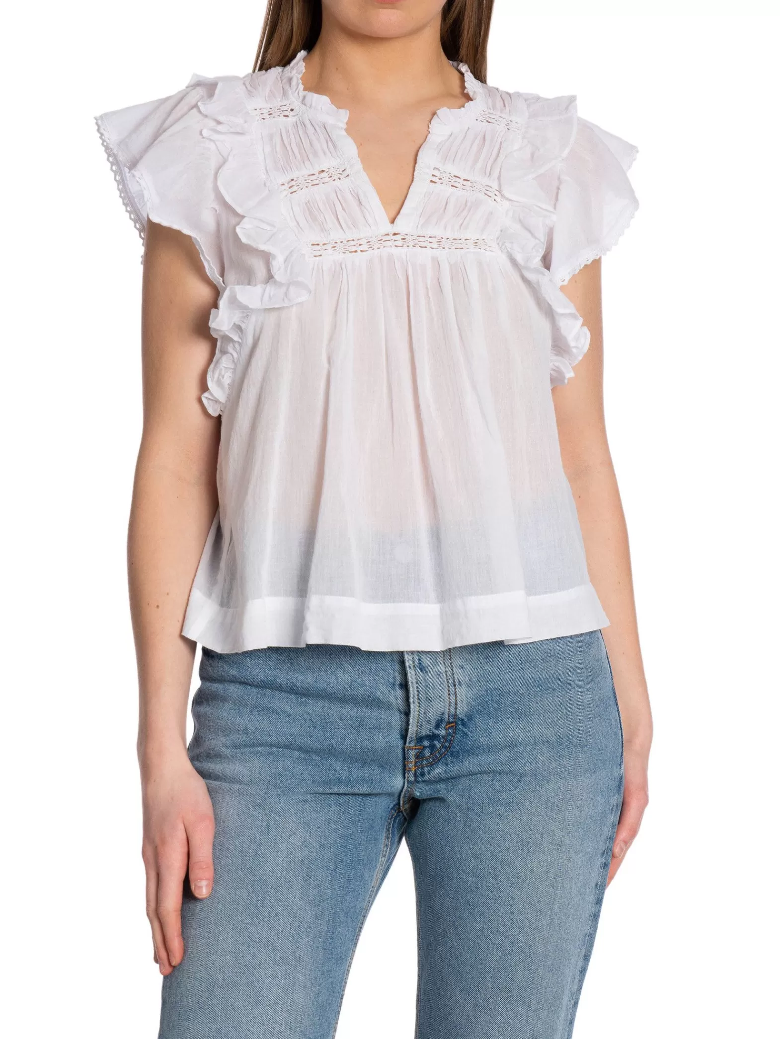 Neo Noir Topp Jayla S Voile White^ Toppar