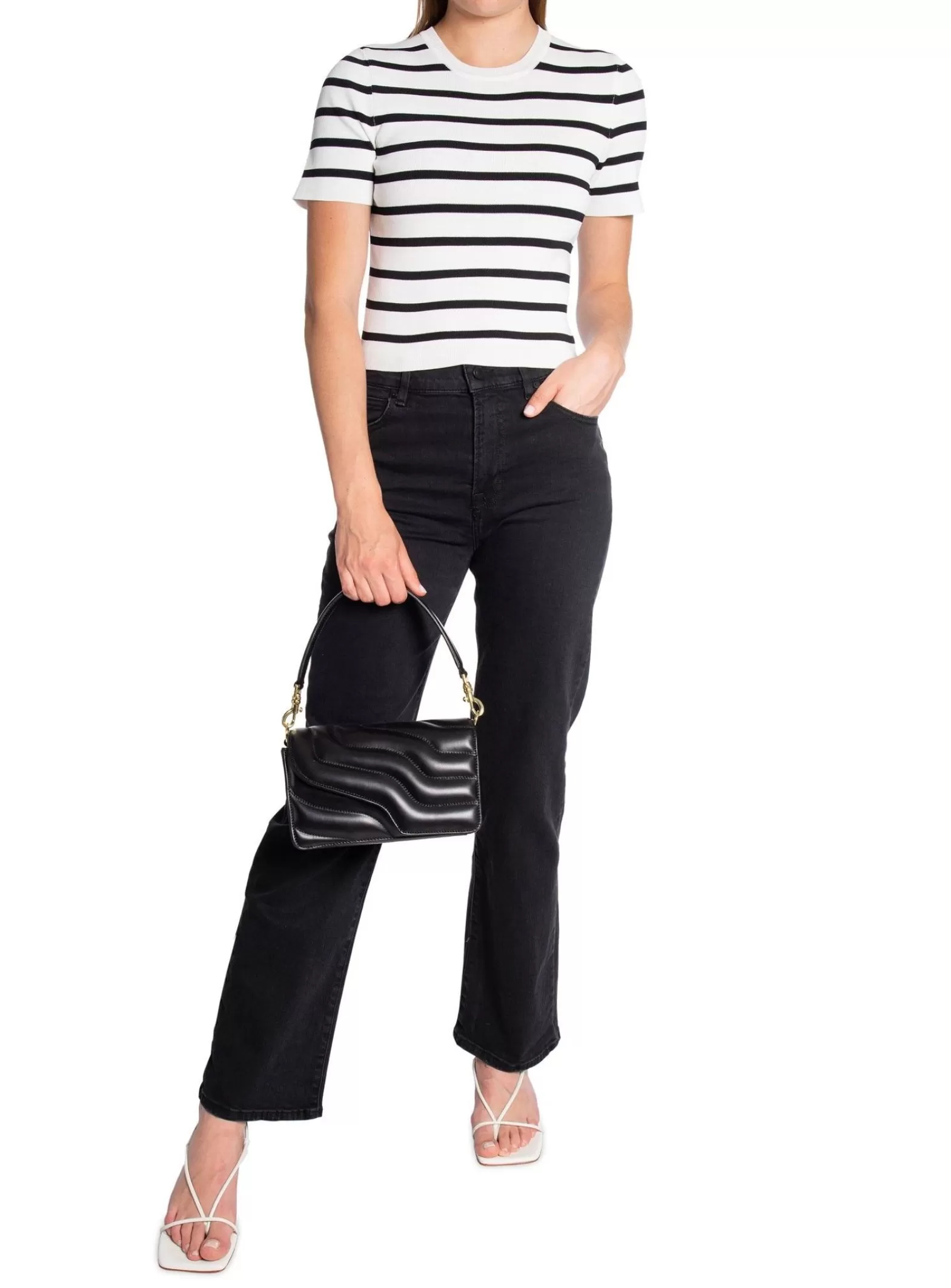 Neo Noir Topp Leah Stripe Off White^ Toppar