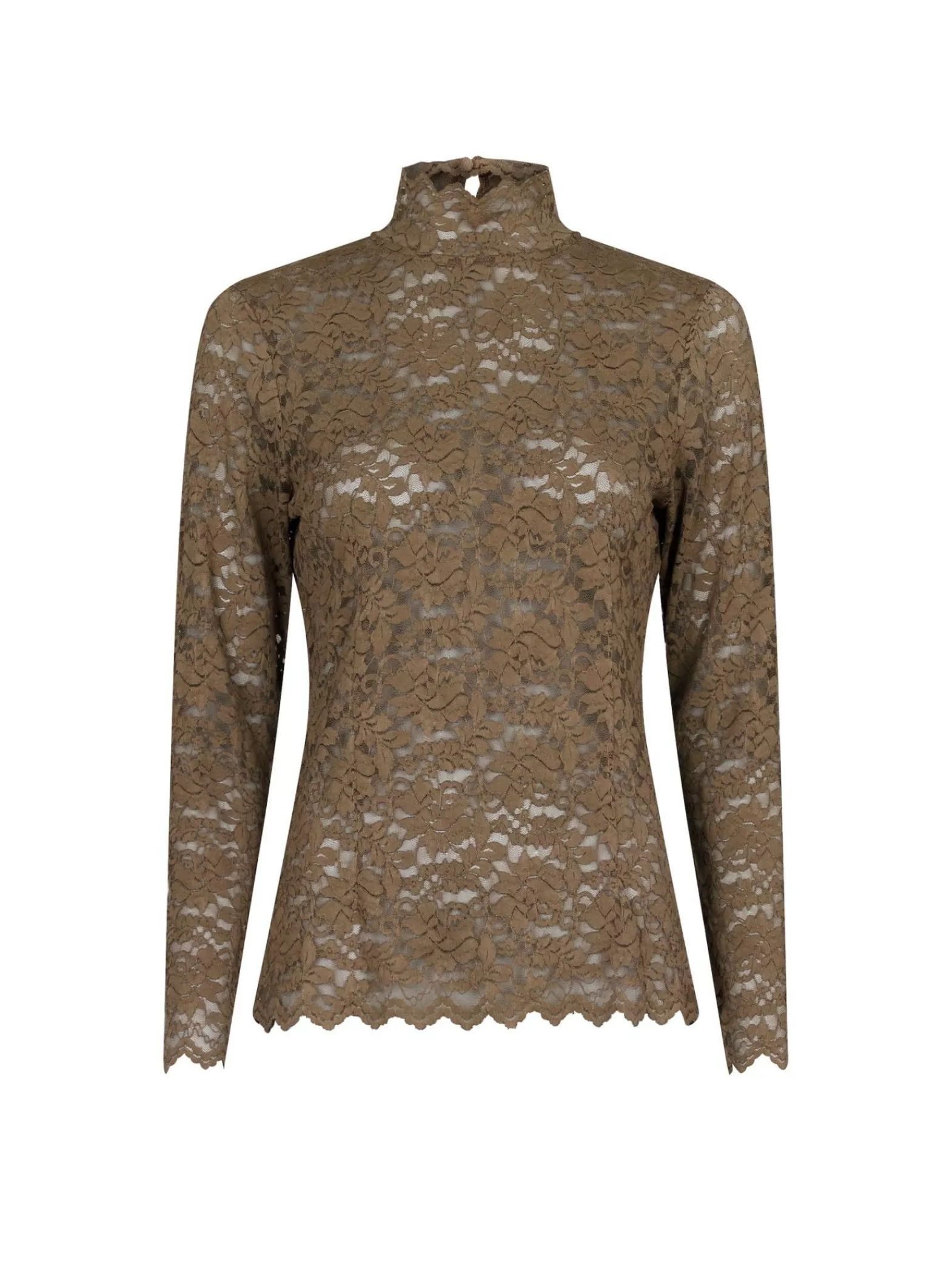 Neo Noir Topp Liza Laceflower Dark Taupe^ Toppar