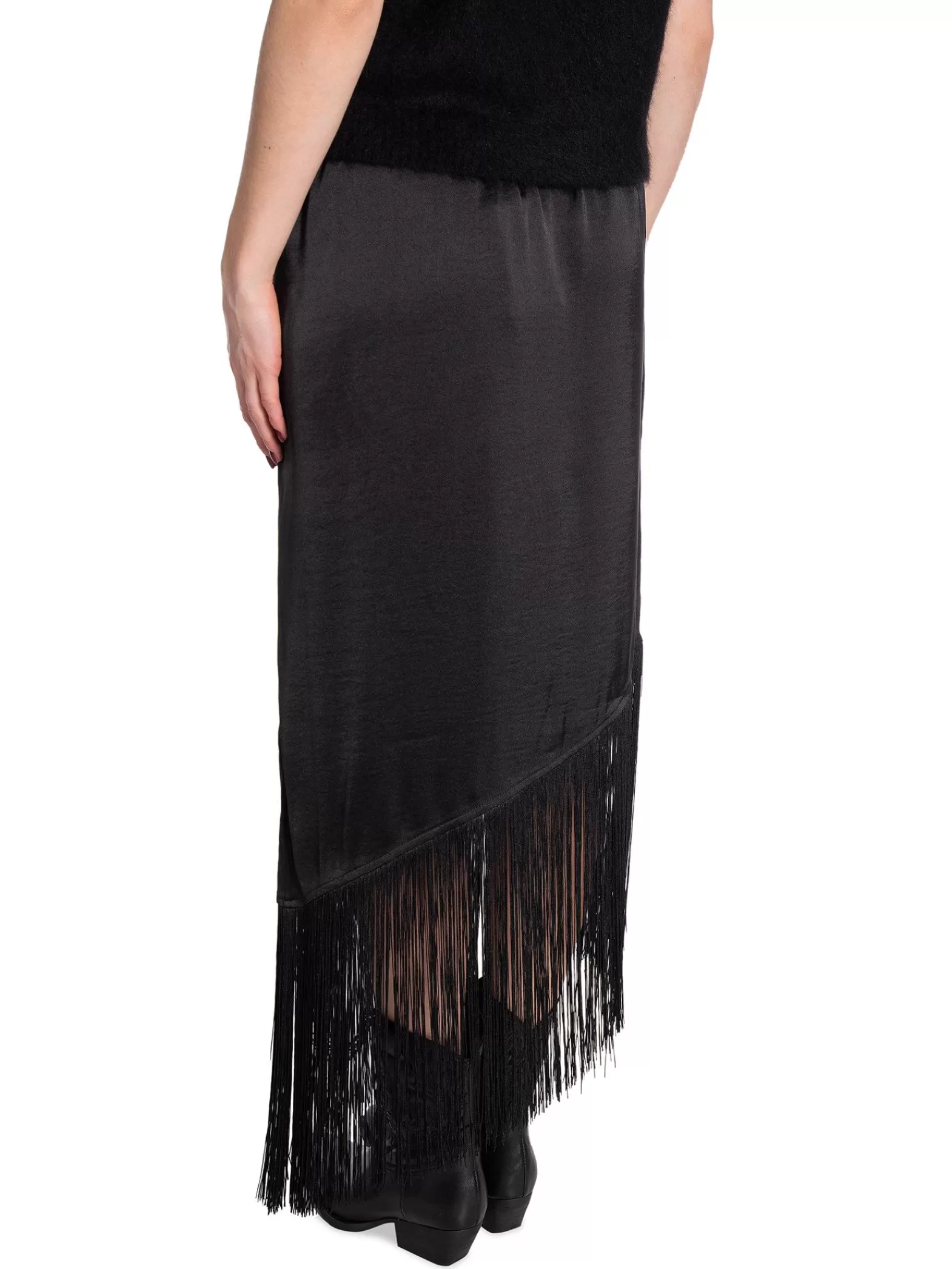 NORR Kjol Gili Fringe Black^ Kjolar