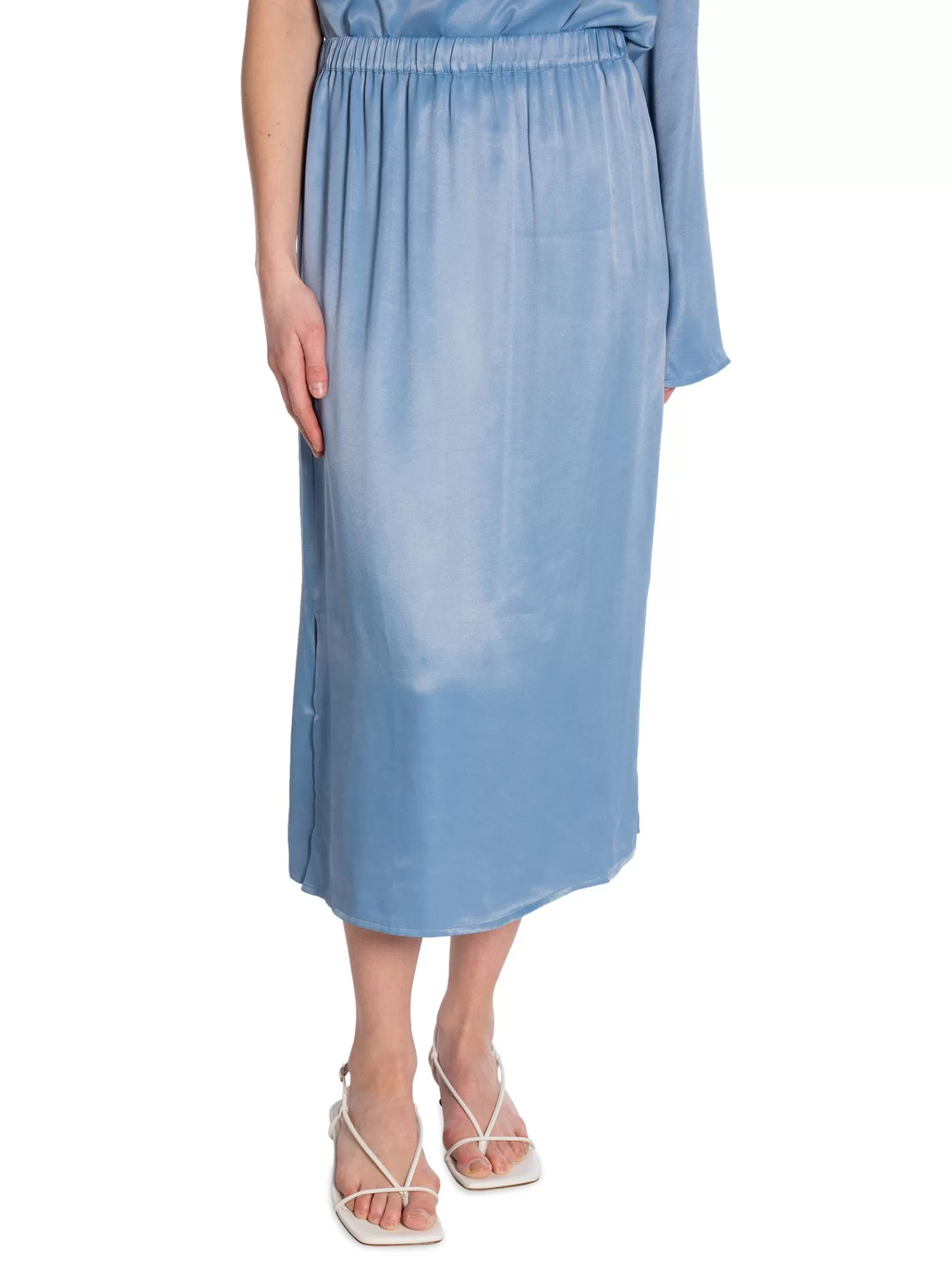 NORR Kjol Portia Skirt Dusty Blue^ Kjolar