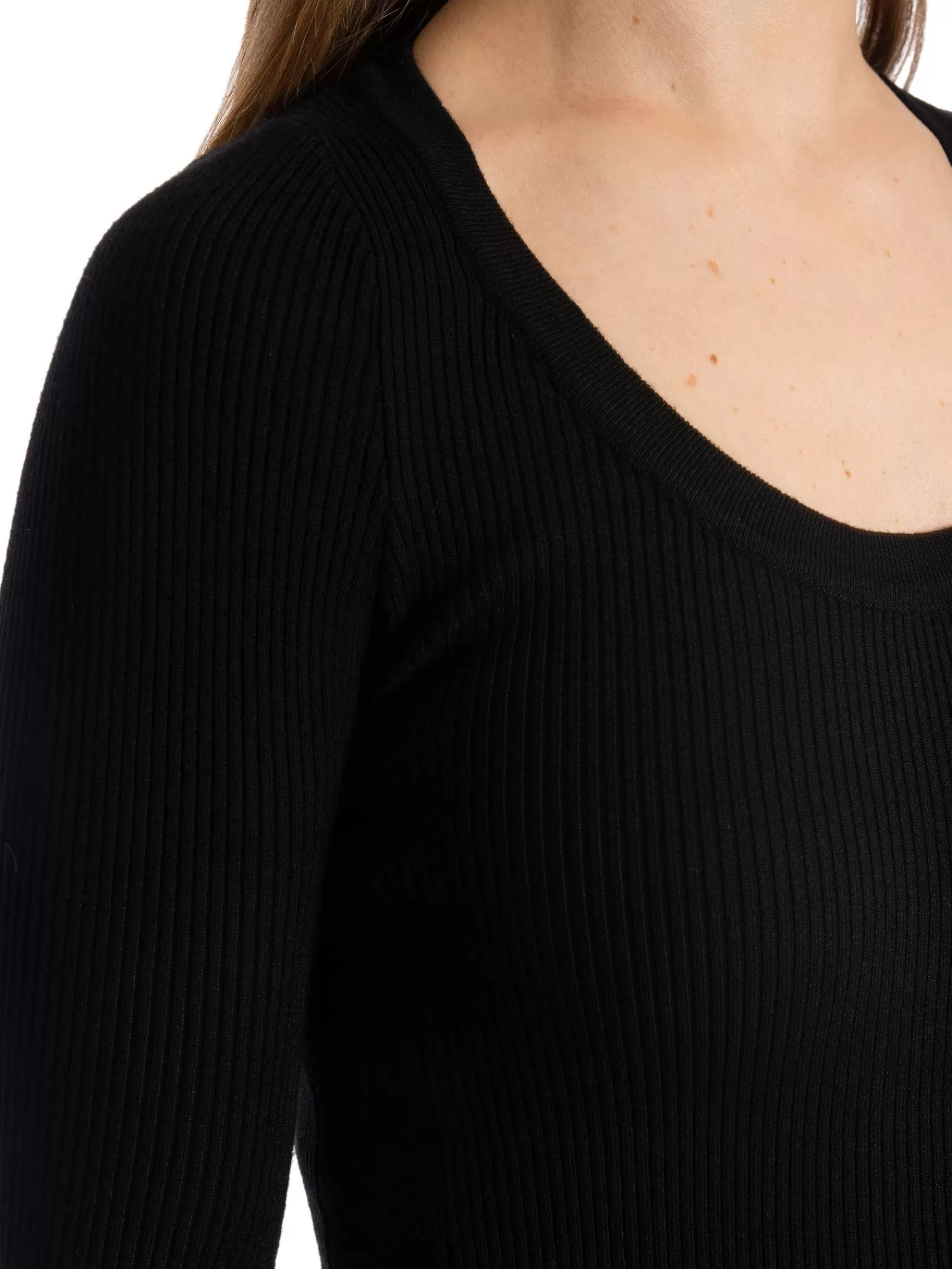 NORR Klanning Sherry Flared Knit Black^ Klänningar