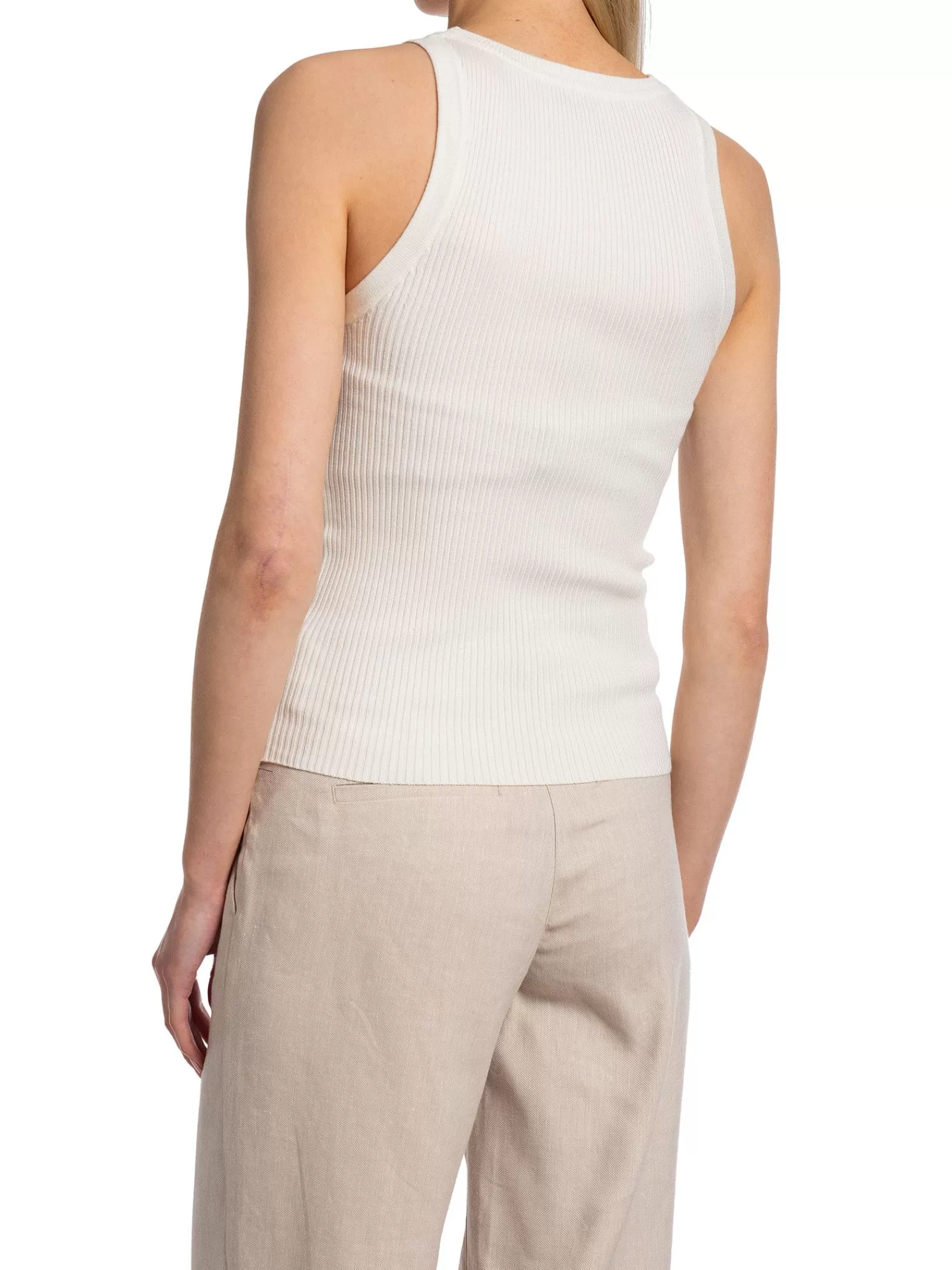 NORR Linne Sherry Knit Tank Off-White^ Linnen