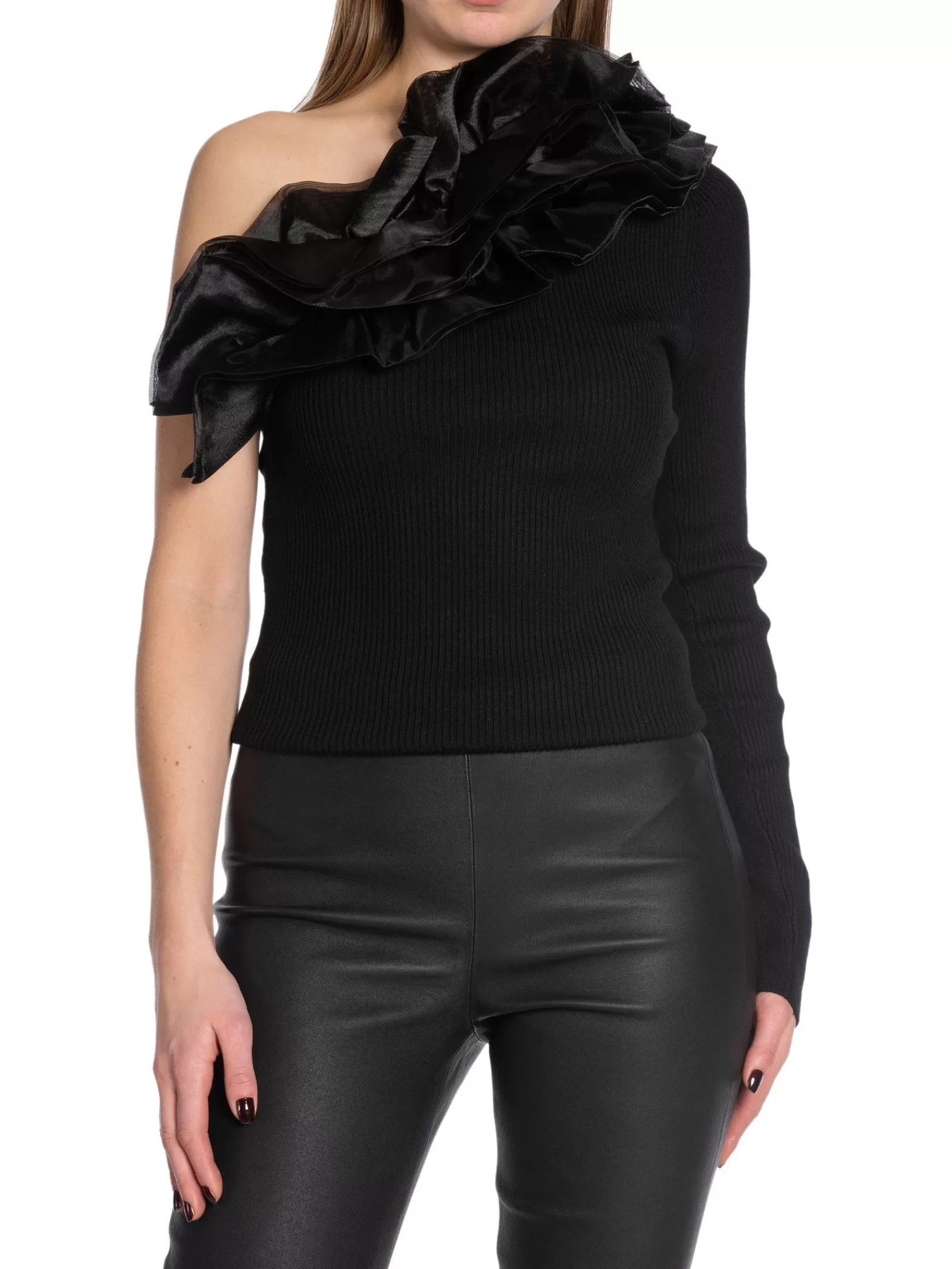 NORR Topp Sherry Organza Knit Black^ Toppar