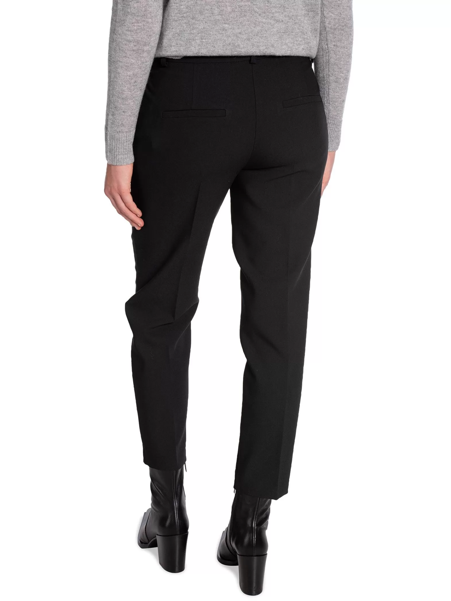 Selected Femme Byxa Rita-Ria Mw Cropped Black^ Byxor