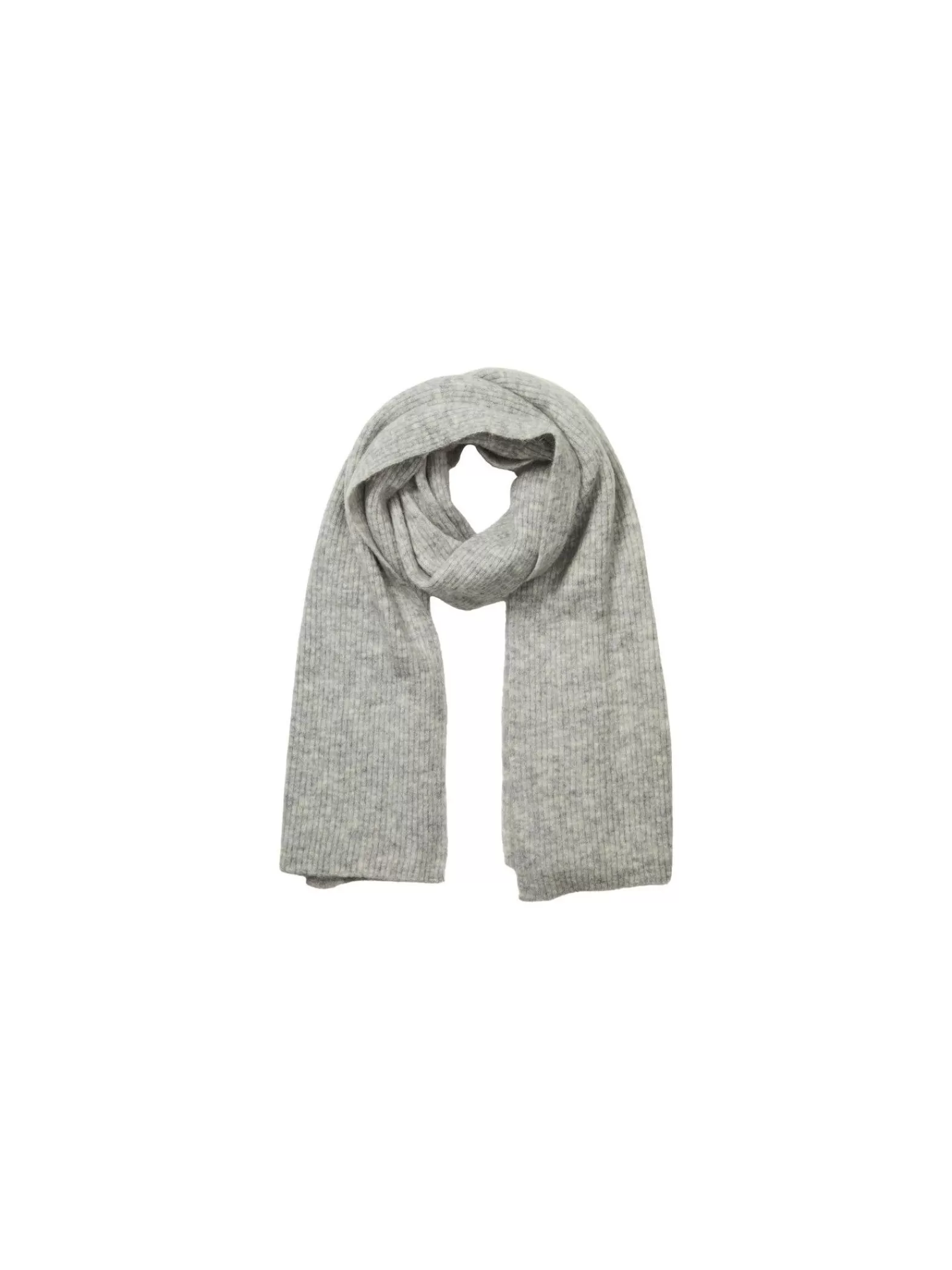 Selected Femme Halsduk Maline Knit Light Grey Melange^ Sjalar & Halsdukar