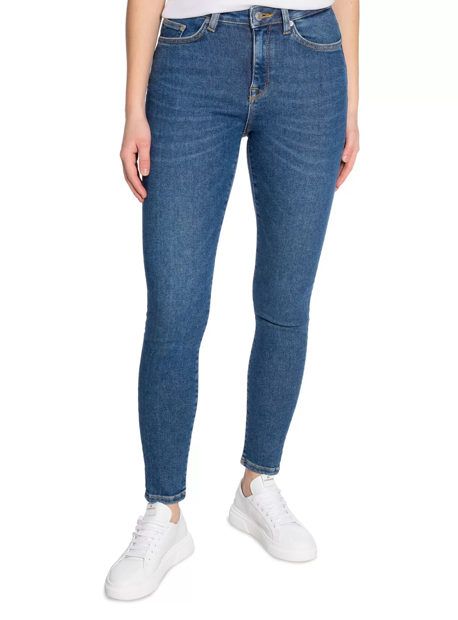 Selected Femme Jeans Sophia Mw Skinny Dark Blue^ Jeans