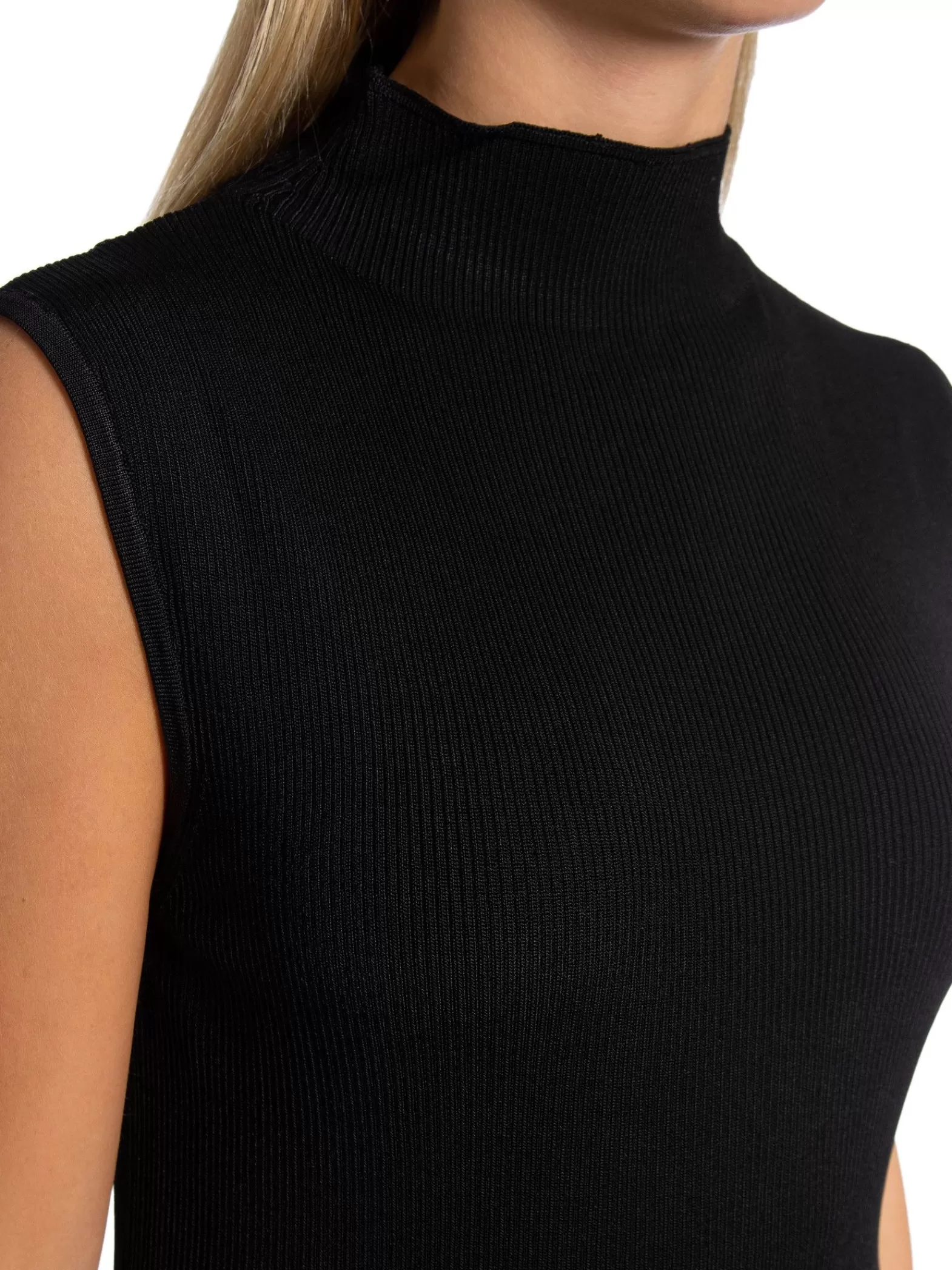 Selected Femme Klanning Caro Sl Knit Black^ Klänningar