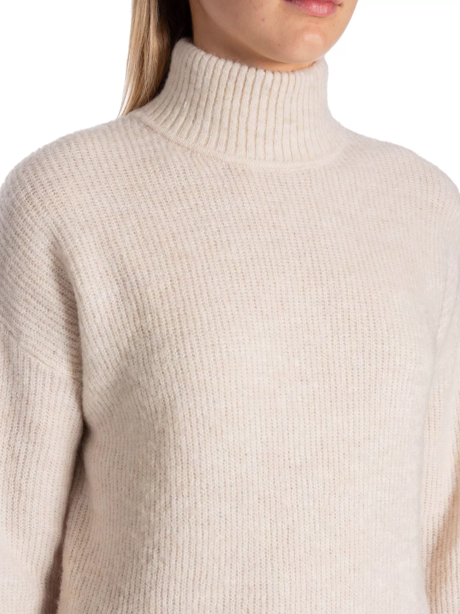 Selected Femme Klanning Maline Knit High Neck Birch^ Klänningar