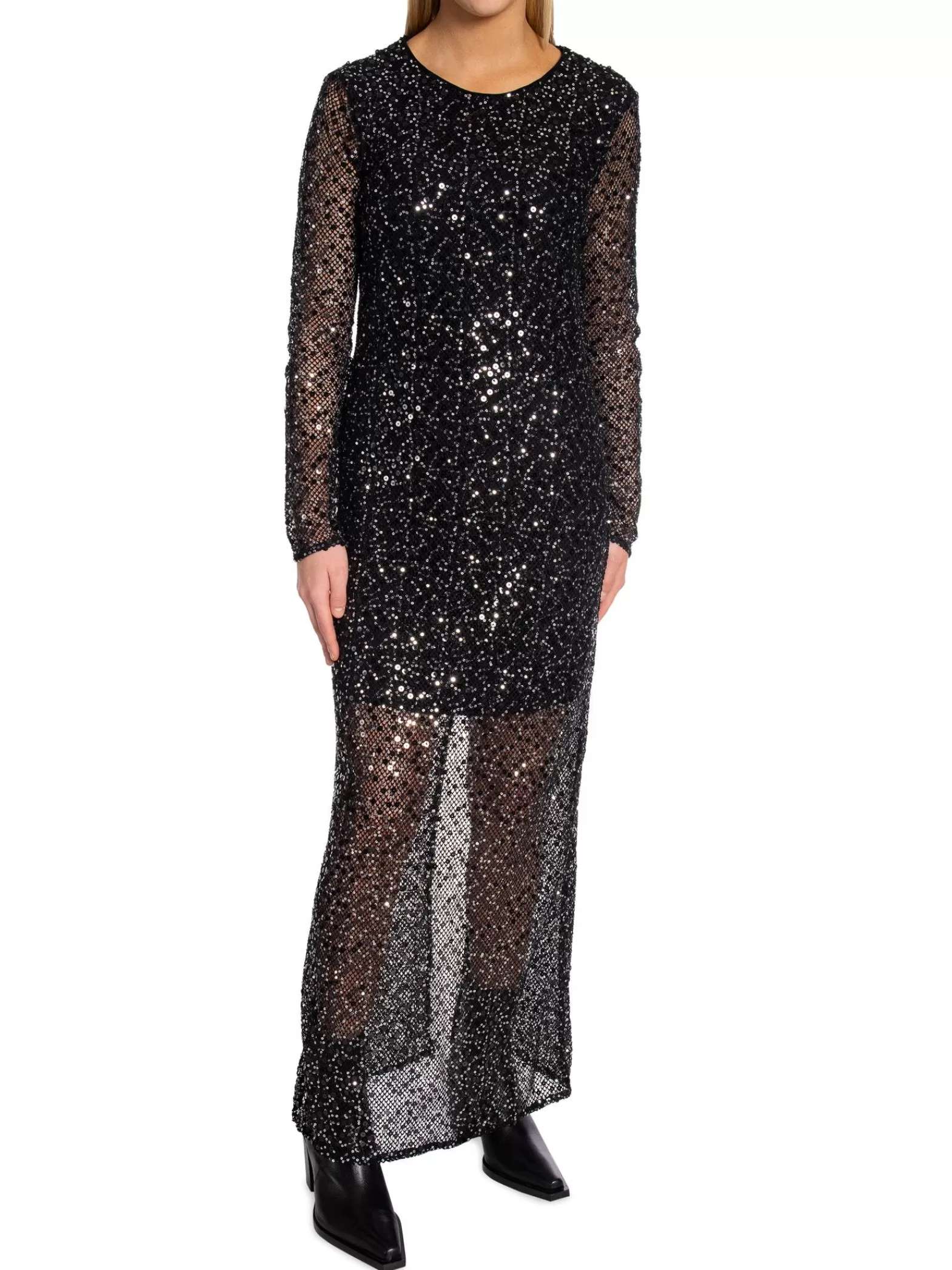 Selected Femme Klanning Noel Sequins Black^ Klänningar