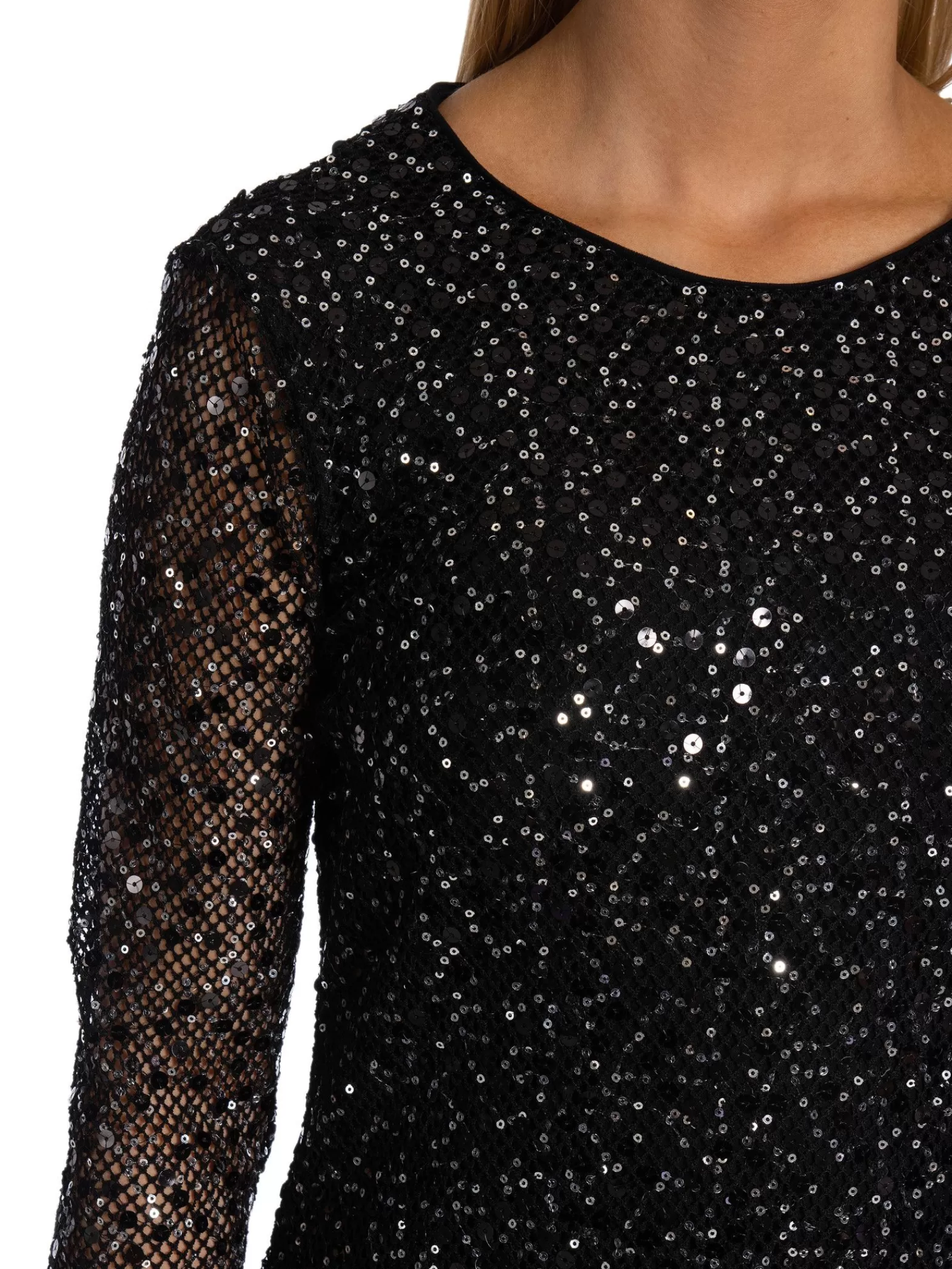 Selected Femme Klanning Noel Sequins Black^ Klänningar