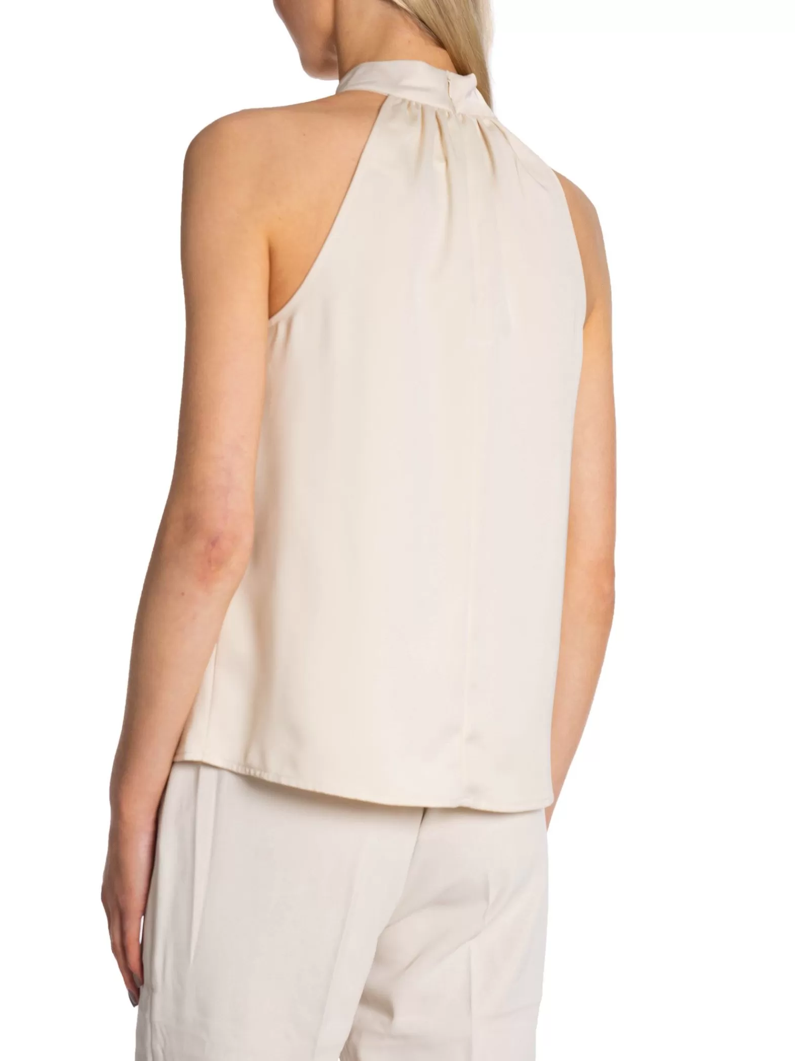 Selected Femme Linne Rachelle Halter Neck Birch^ Linnen