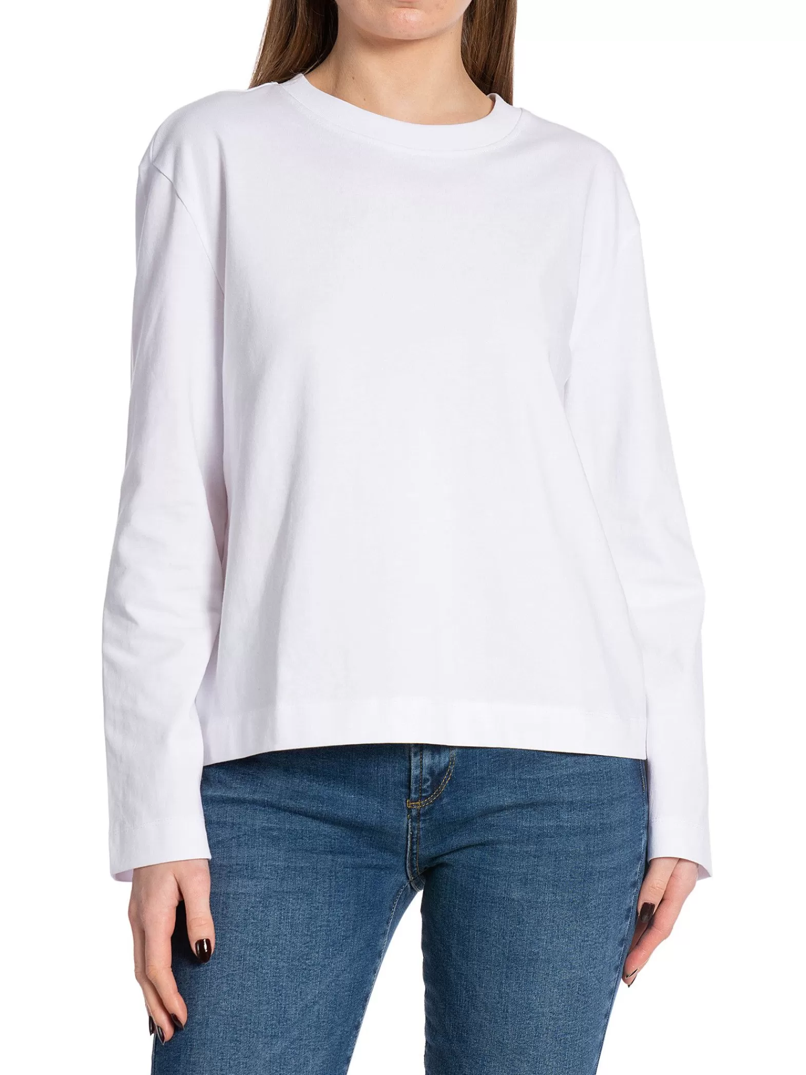 Selected Femme Topp Essential Ls Boxy Bright White^ Toppar