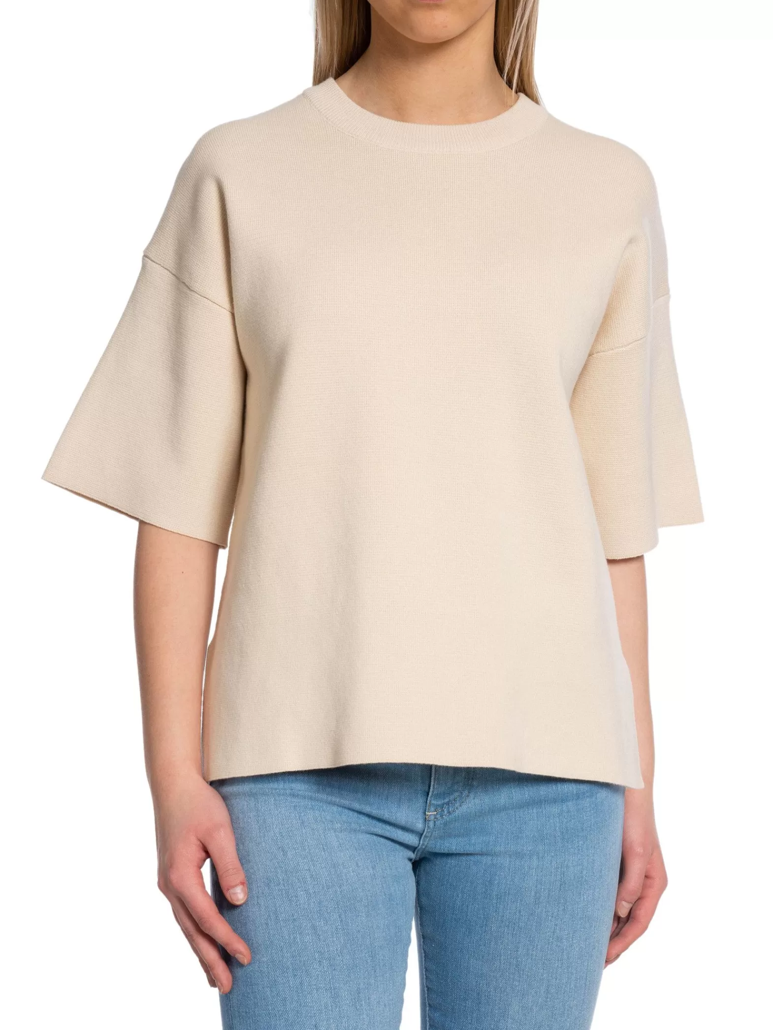 Selected Femme Topp Liva Knit O-Neck Birch^ Toppar