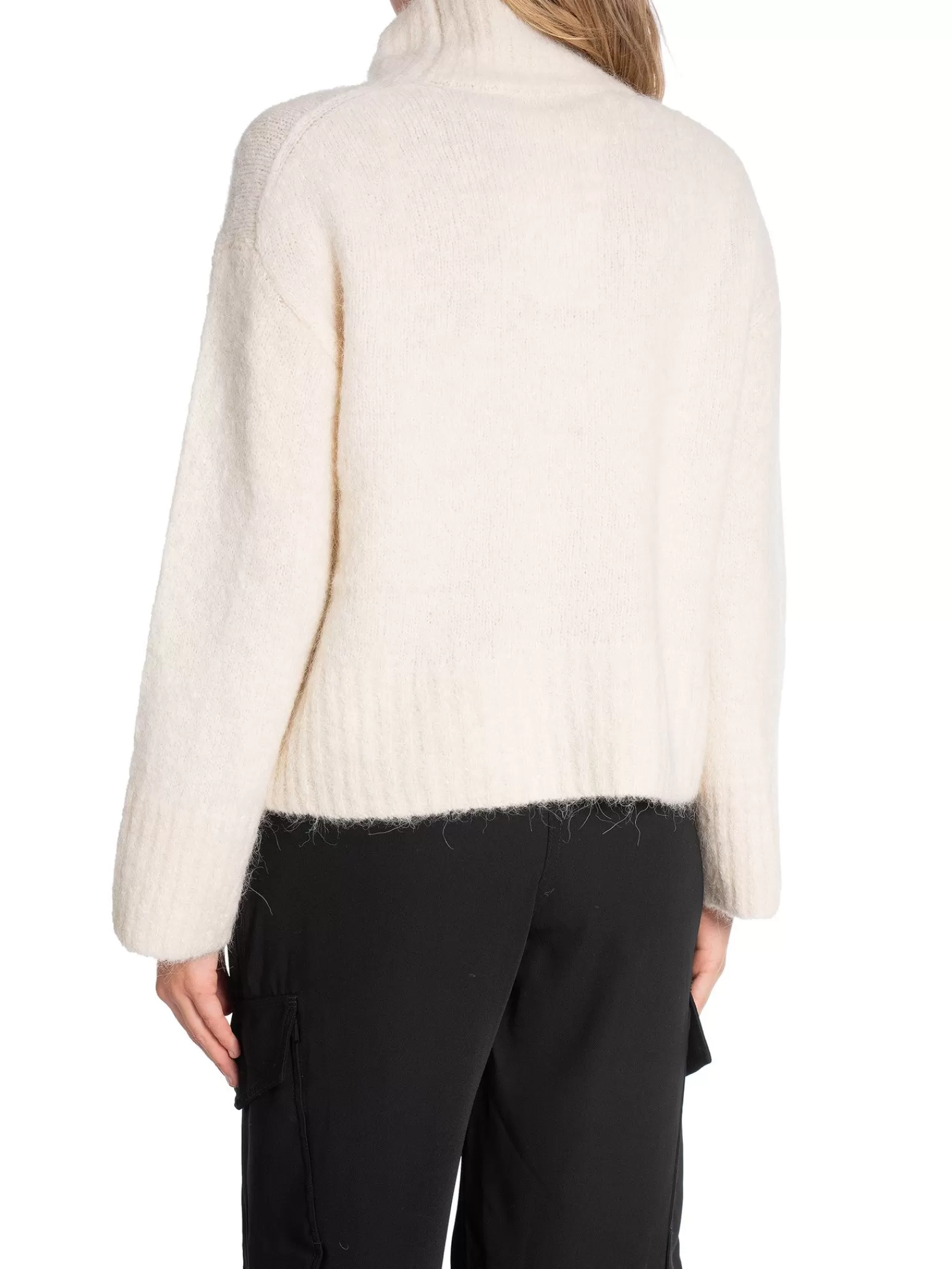 Selected Femme Troja Gabella Ls Knit High-Neck Birch^ Tröjor & Koftor