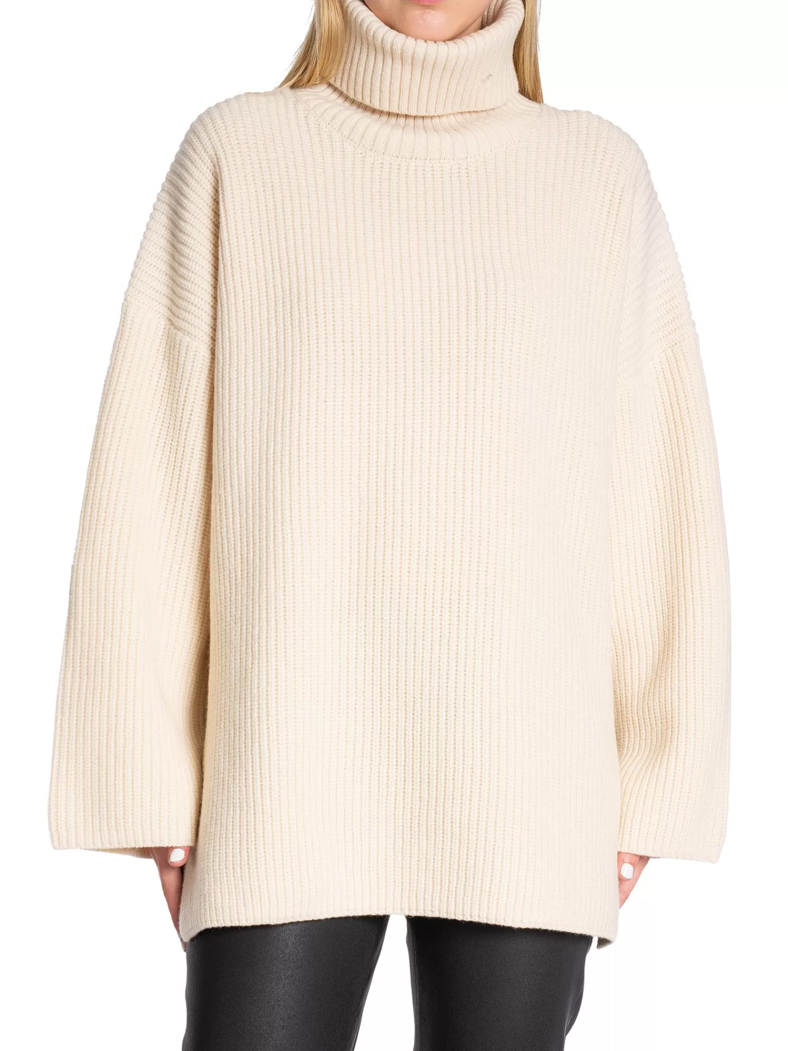 Selected Femme Troja Mary Long Knit Roll Neck Birch^ Tröjor & Koftor