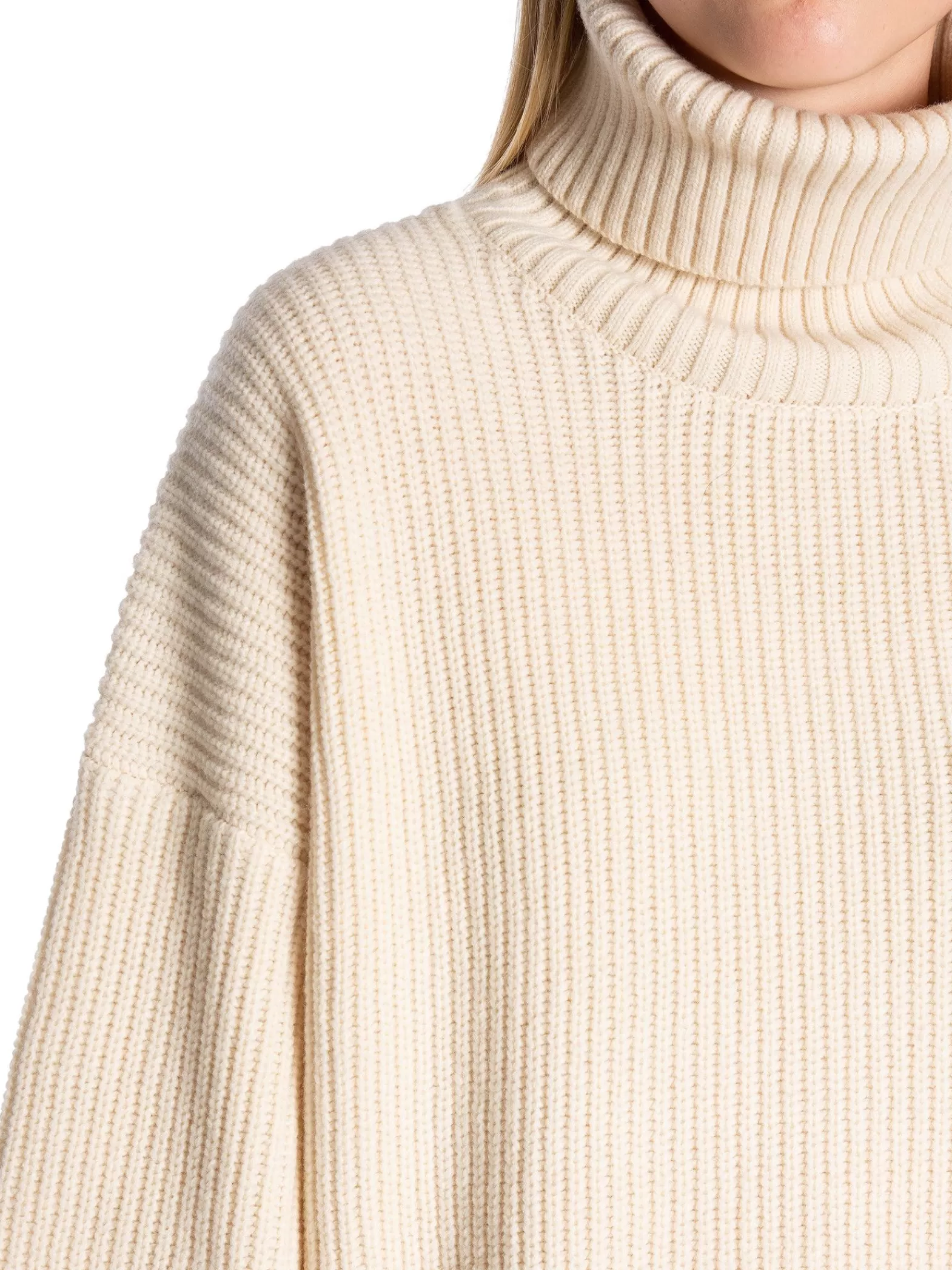 Selected Femme Troja Mary Long Knit Roll Neck Birch^ Tröjor & Koftor